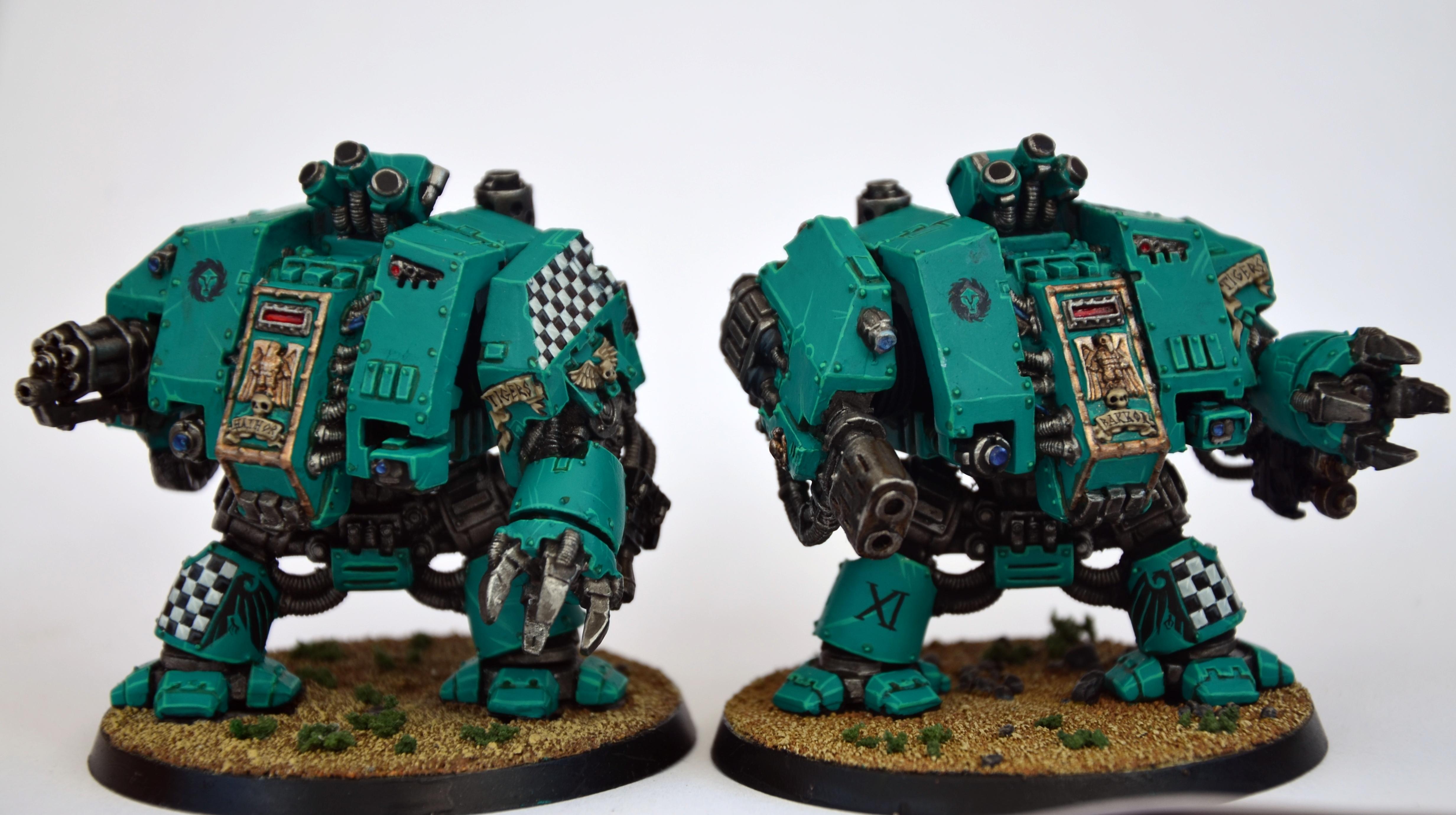 Dreadnought, Jade Tigers, Space Marines, Warhammer 40,000