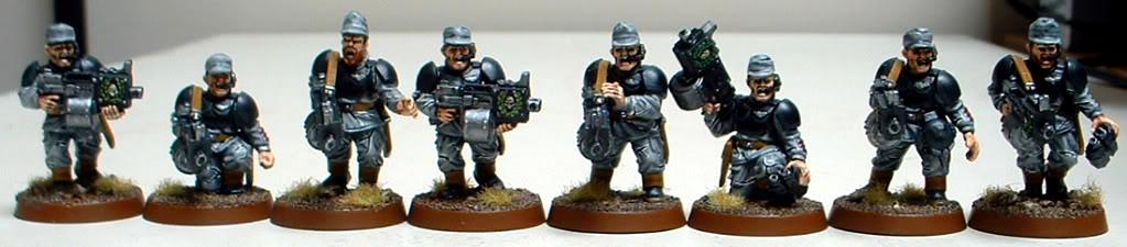 8th Regiment, Astra Militarum, Captain Brown, Imperial Guard, Necromunda, Necromundan, Sergeants, Spiders