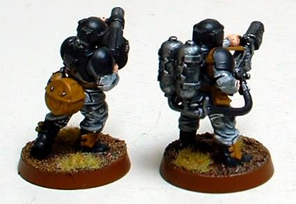 8th Regiment, Astra Militarum, Captain Brown, Flamer, Grenade Launcher, Imperial Guard, Necromunda, Necromundan, Spiders