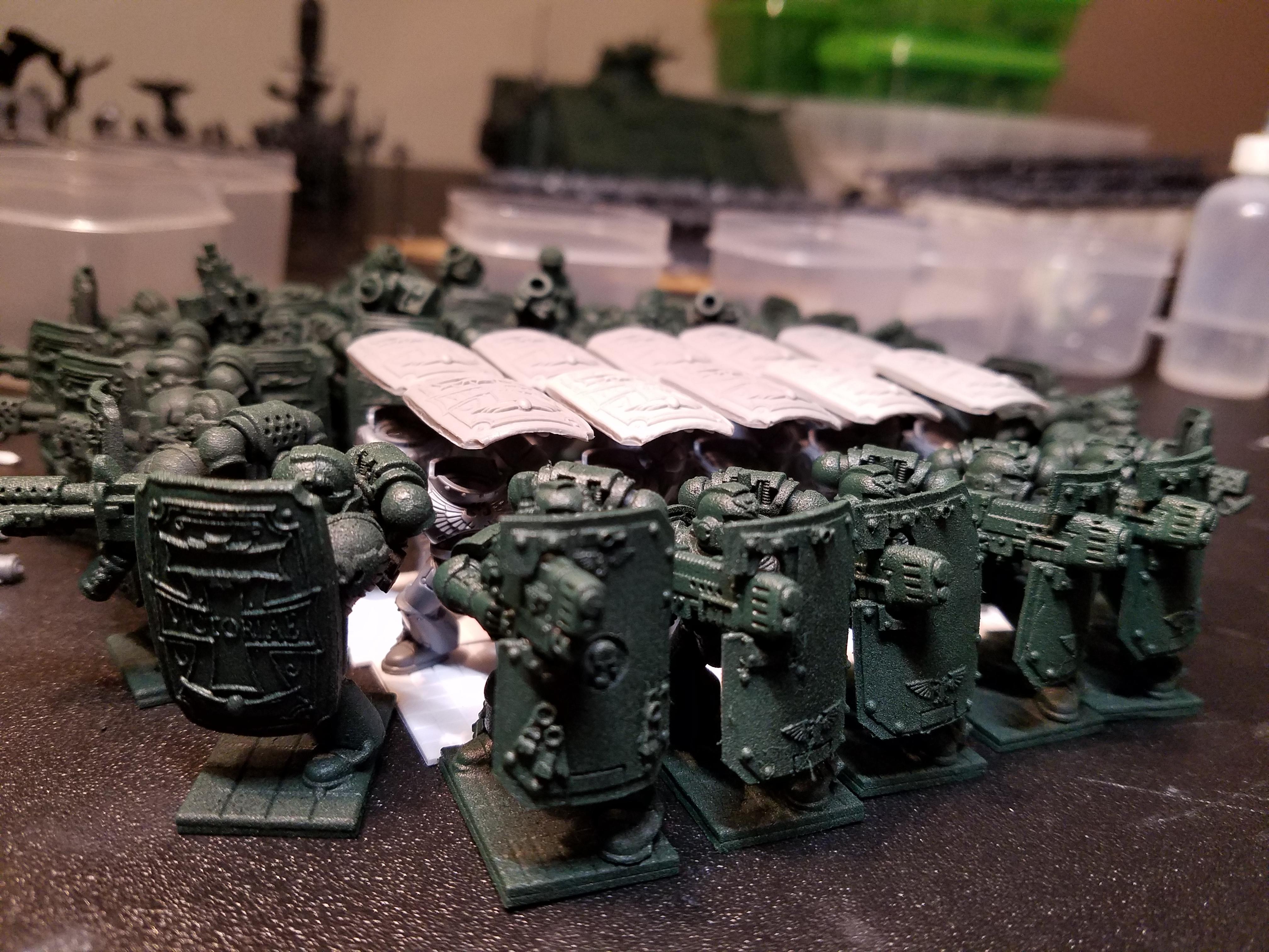 Boarding Sheilds, Dark Angels, Forge World, Horus Heresy, Space Marines, Turtle