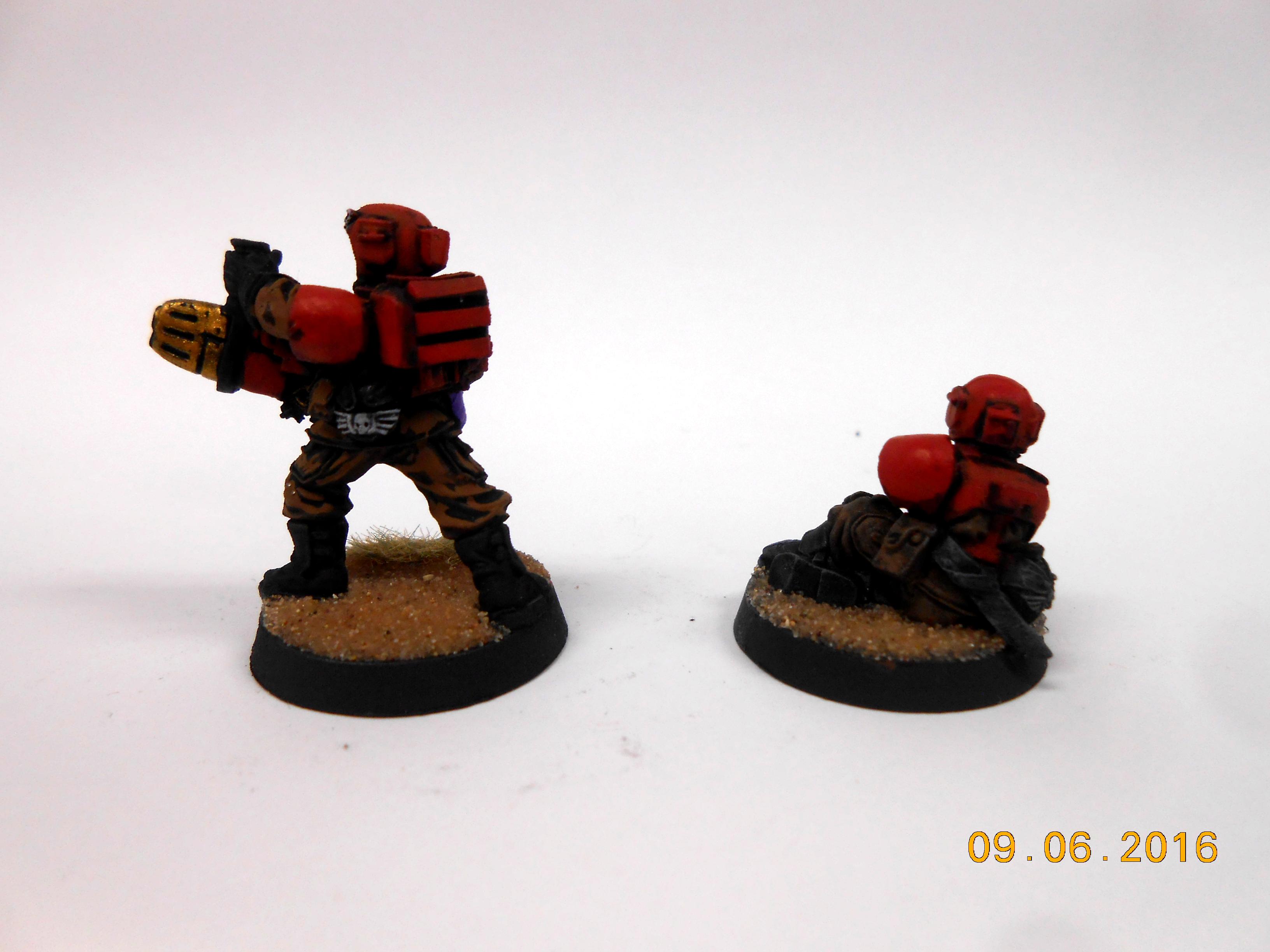 Plasma gun + Wounded Guardsmen