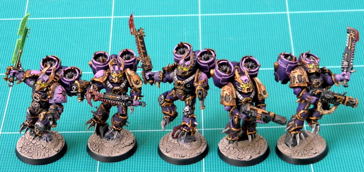 Chaos, Chaos Space Marines, Death From Above, Meltaguns, Mutations, Noise Marines, Power Sword, Raptors, Slaanesh, Slaanesh Raptors, Warp