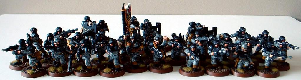 8th Regiment, Astra Militarum, Captain Brown, Guard Platoon, Imperial Guard, Necromunda, Necromundan, Spiders