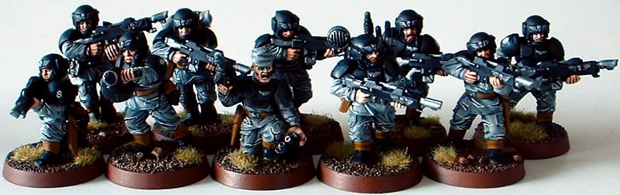 8th Regiment, Astra Militarum, Captain Brown, Imperial Guard, Necromunda, Necromundan, Necromundan Infantry Squad, Spiders