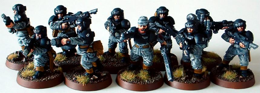 8th Regiment, Astra Militarum, Captain Brown, Imperial Guard, Necromunda, Necromundan, Necromundan Infantry Squad, Spiders