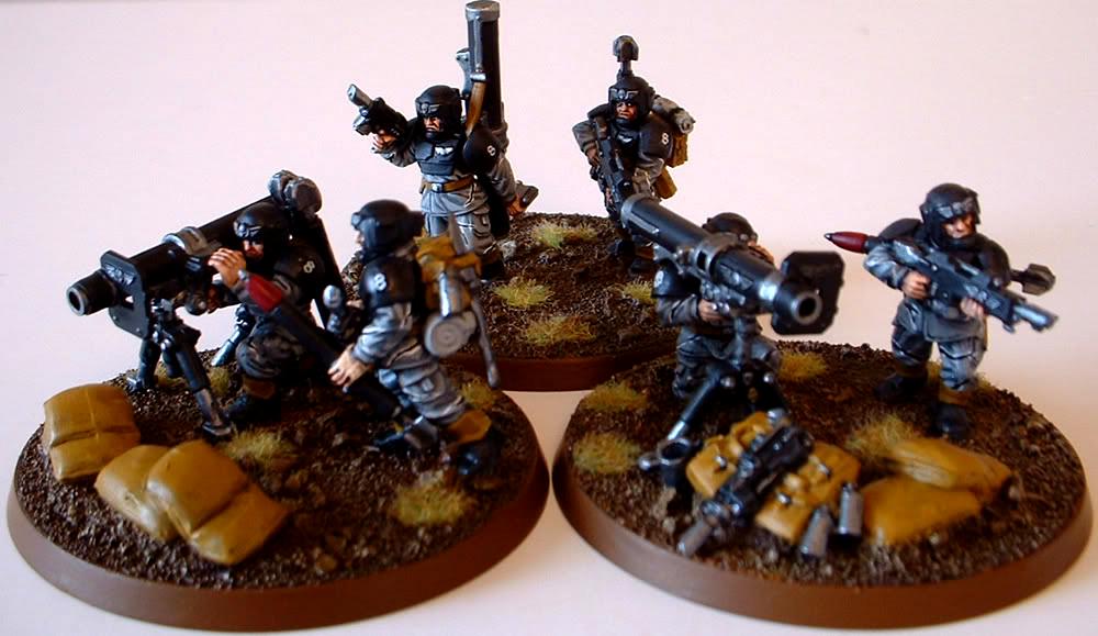 8th Regiment, Astra Militarum, Captain Brown, Imperial Guard, Missile Launcher Heavy Weapons Team, Necromunda, Necromundan, Spiders