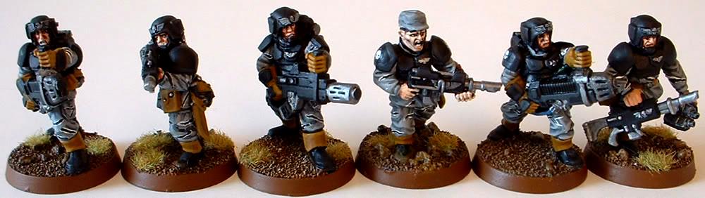 8th Regiment, Astra Militarum, Captain Brown, Imperial Guard, Meltagun, Necromunda, Necromundan, Plasma Gun, Special Weapons Team, Spiders