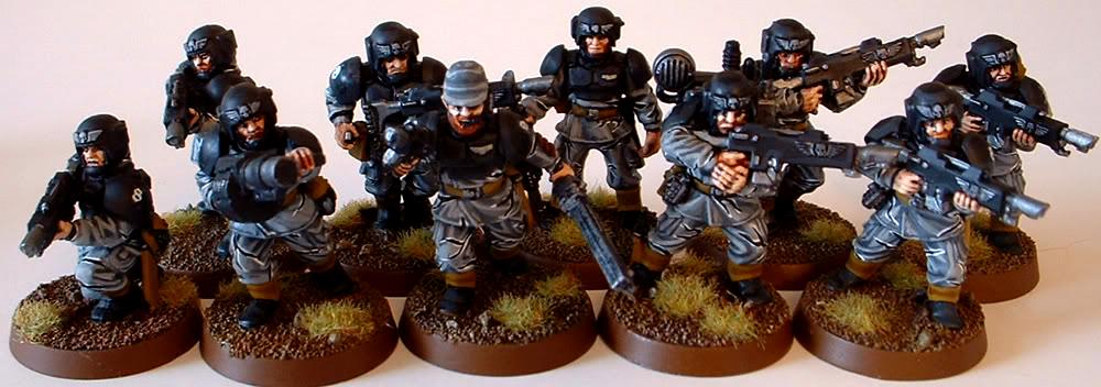 8th Regiment, Astra Militarum, Captain Brown, Imperial Guard, Necromunda, Necromundan, Necromundan Infantry Squad, Spiders