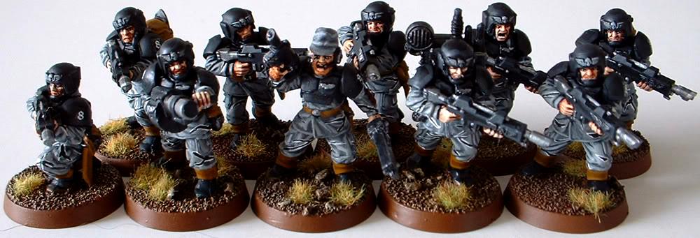 8th Regiment, Astra Militarum, Captain Brown, Imperial Guard, Necromunda, Necromundan, Necromundan Infantry Squad, Spiders
