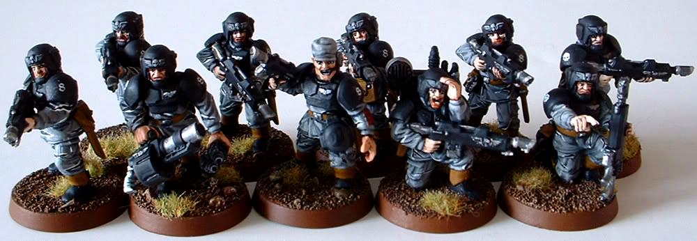 8th Regiment, Astra Militarum, Captain Brown, Imperial Guard, Necromunda, Necromundan, Necromundan Infantry Squad, Spiders