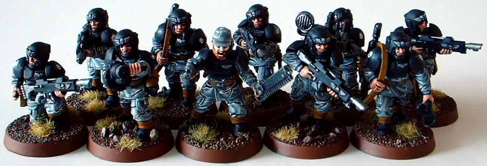 8th Regiment, Astra Militarum, Captain Brown, Imperial Guard, Necromunda, Necromundan, Necromundan Infantry Squad, Spiders