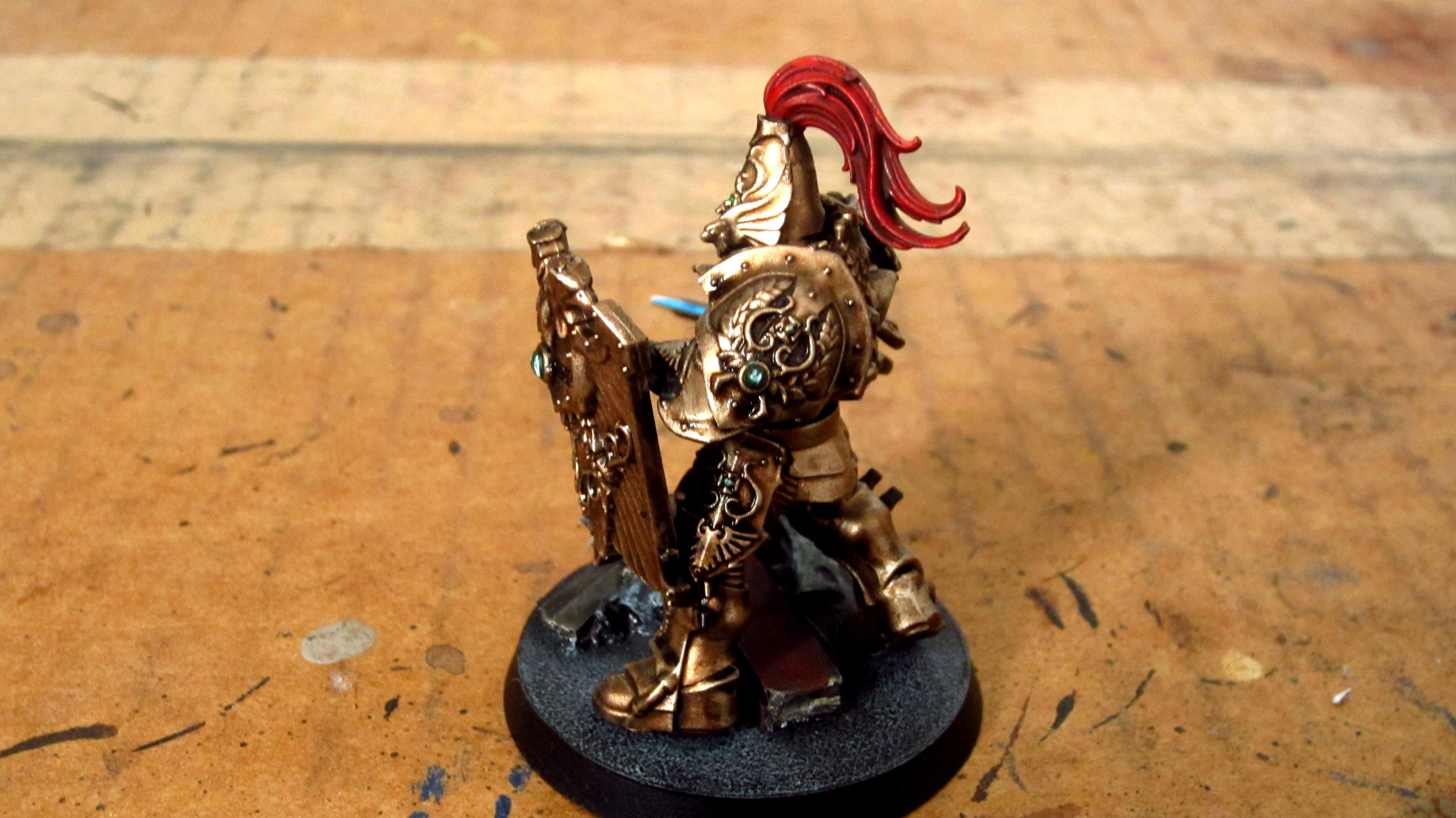 30k, Custodes, Gold, Horus Heresy, Red, Sentinel Guard, Shields, Ten Thousand