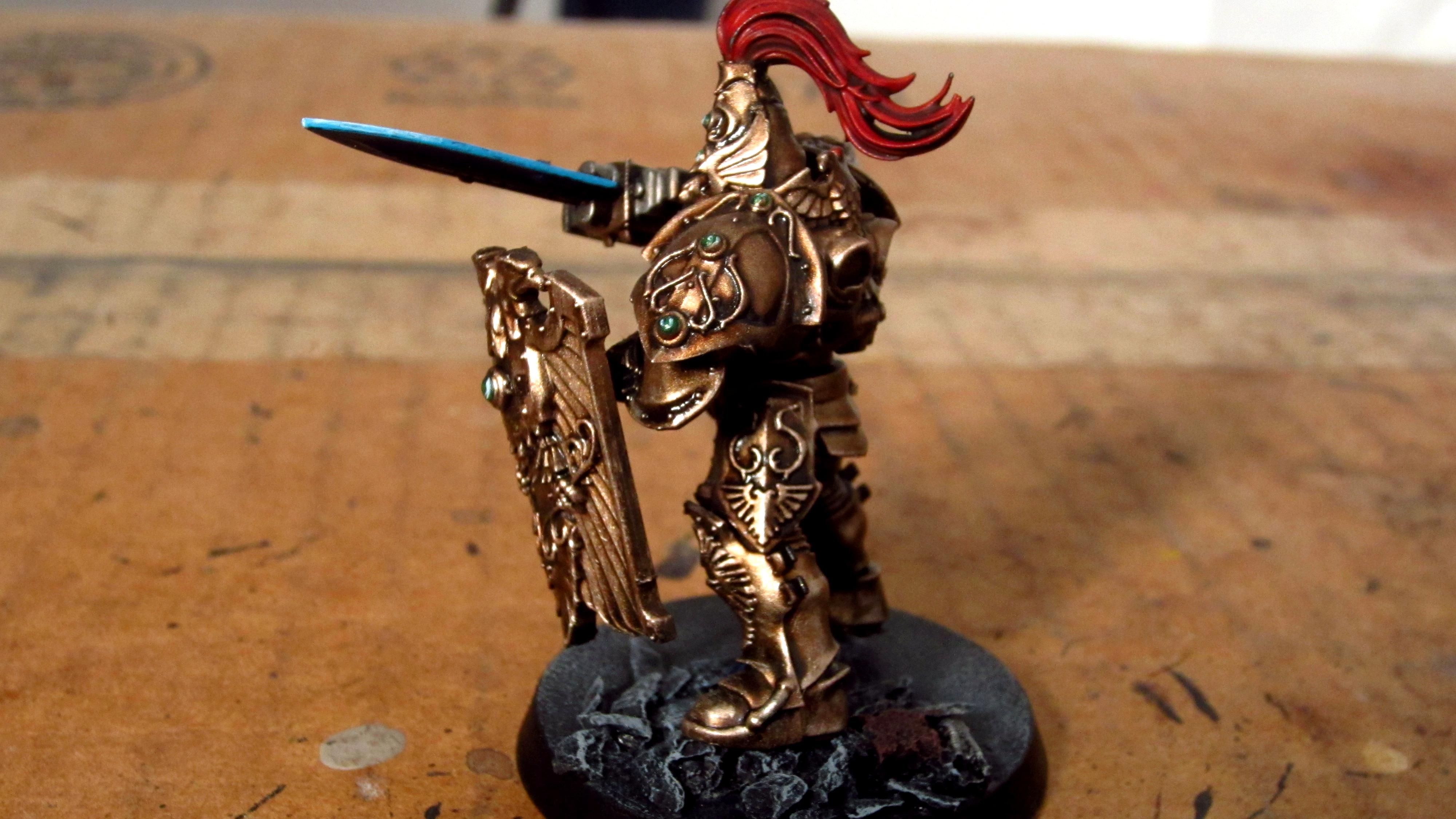 30k, Custodes, Gold, Horus Heresy, Red, Sentinel Guard, Shields, Ten Thousand