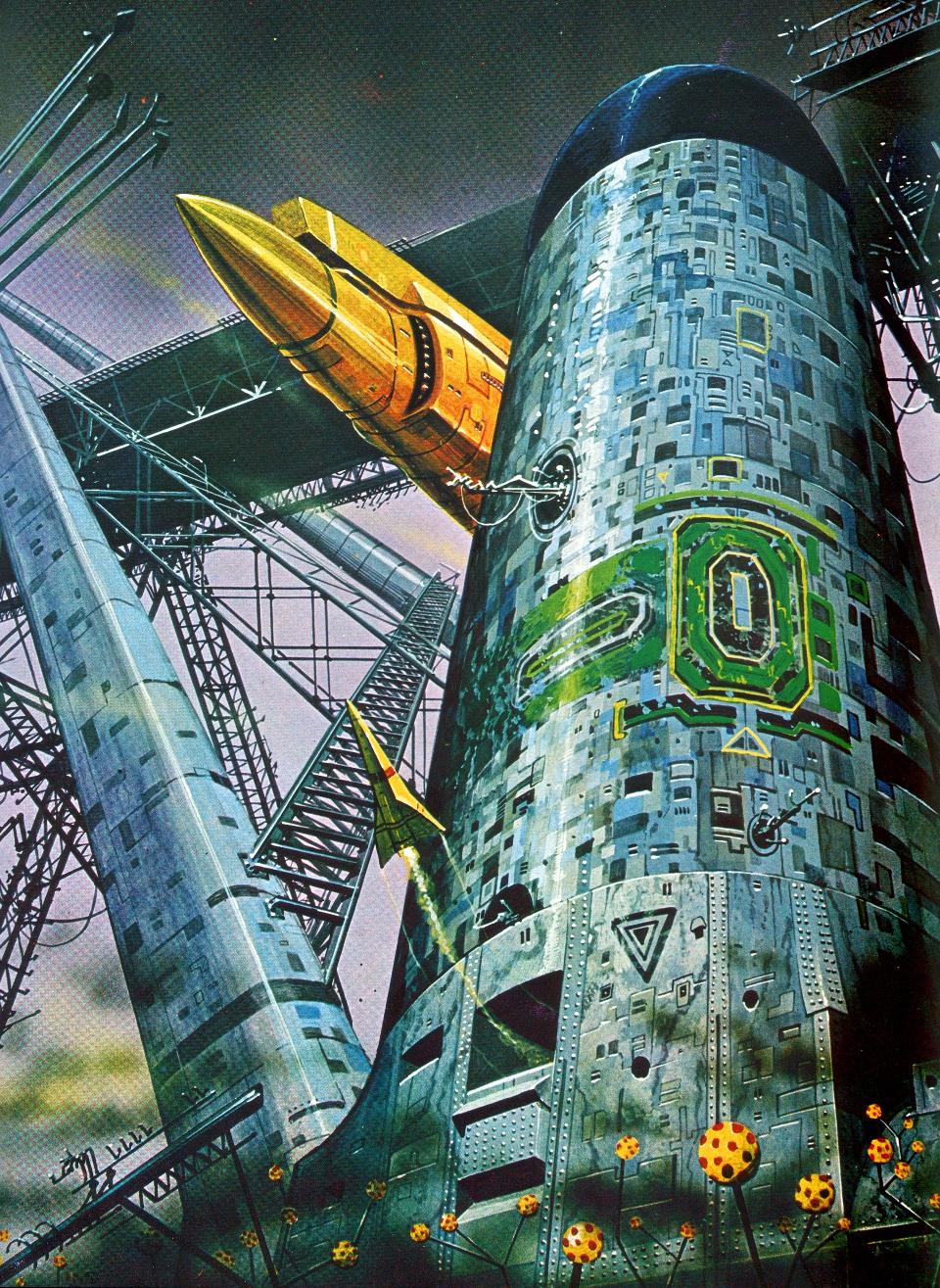 70s, Artwork, Copyright Original Artists, Retro, Science Fiction, Space Ship