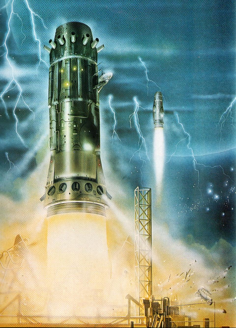 70s, Artwork, Copyright Original Artists, Retro, Science Fiction, Space Ship
