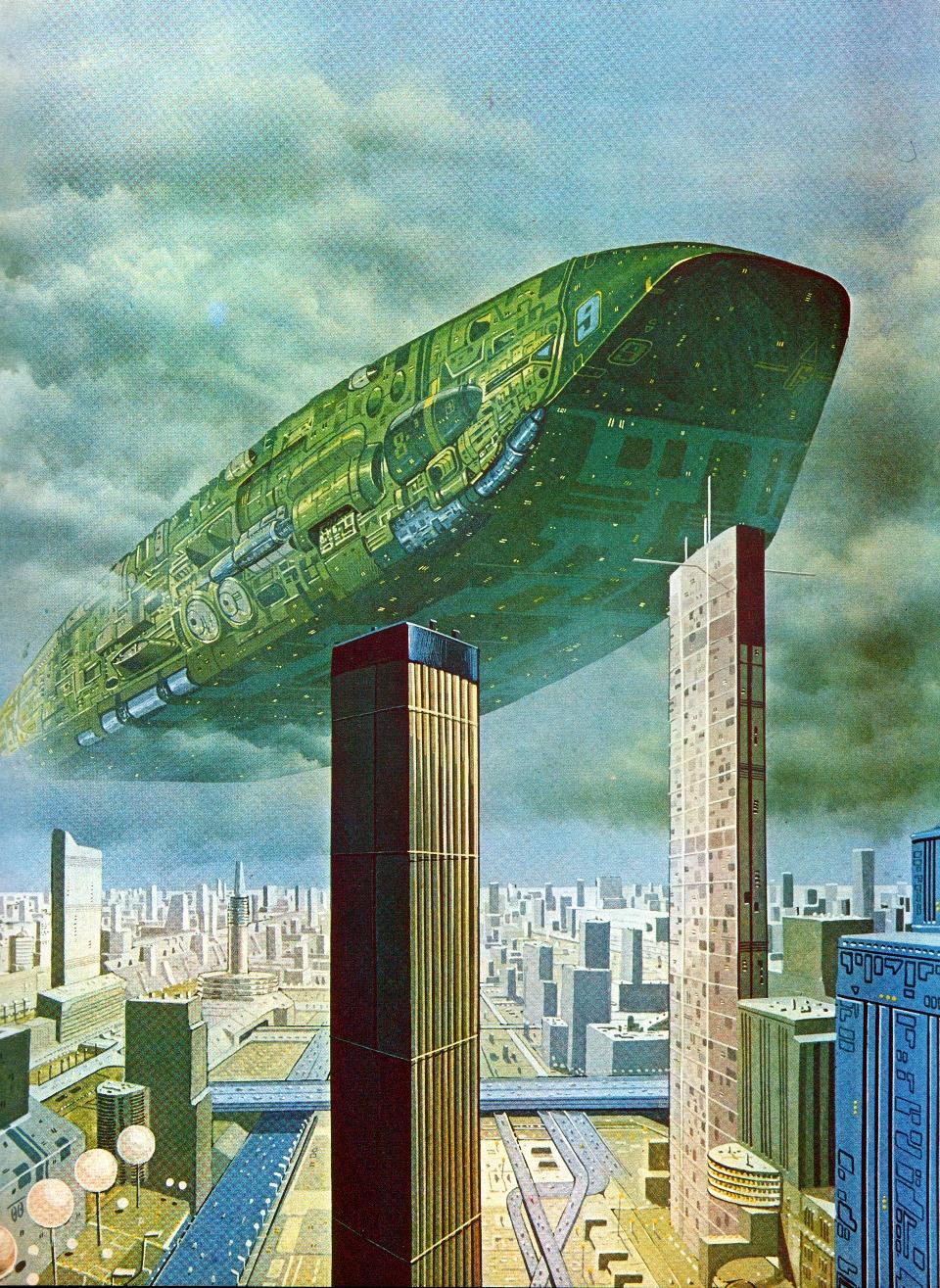 70s, Artwork, Copyright Original Artists, Retro, Science Fiction, Space Ship