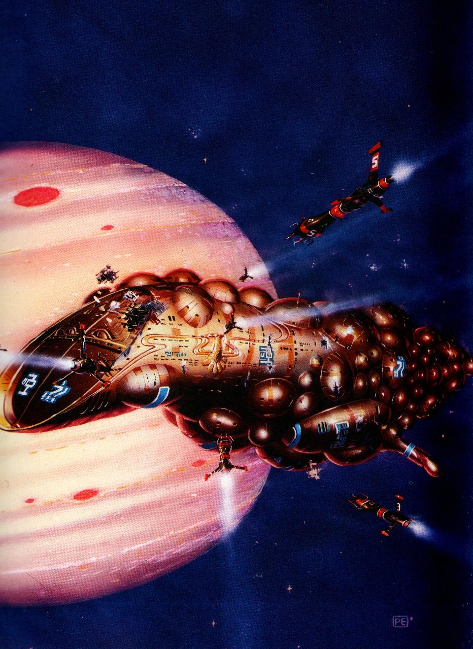 70s, Artwork, Copyright Original Artists, Retro, Science Fiction, Space Ship