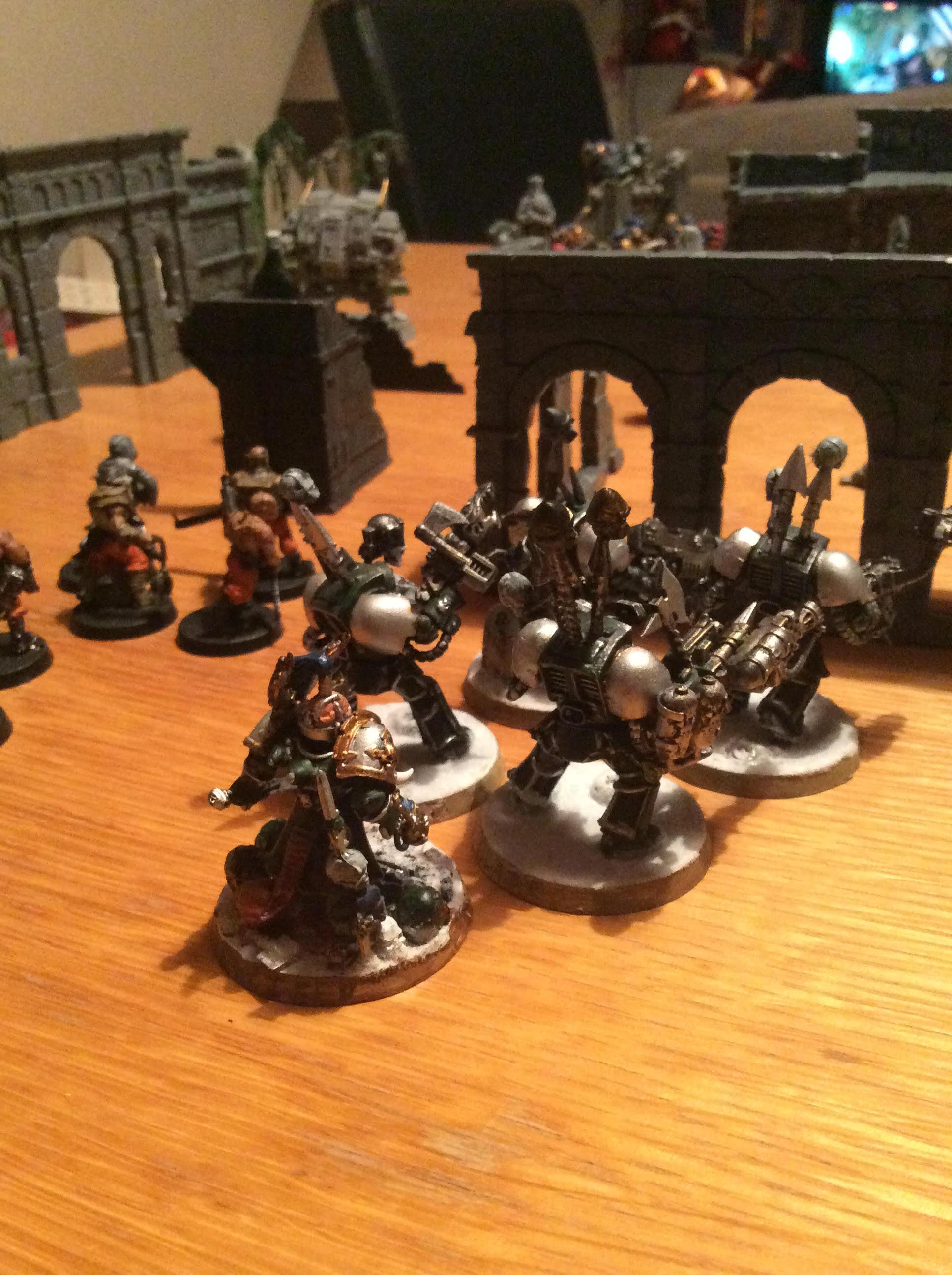 Action, Battle, Chaos, Conversion, Cultists, Narrative, Snapshot, Space Marines, Terminator Armor, Warhammer 40,000