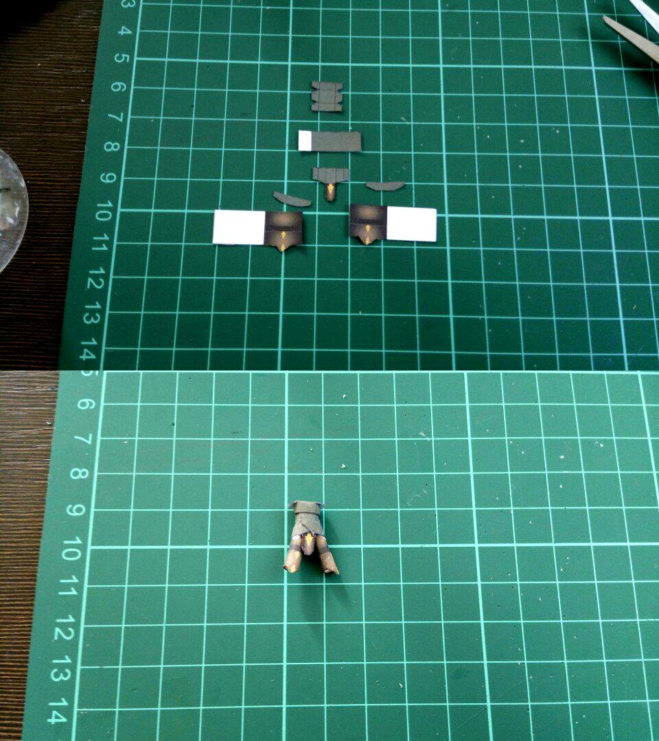Papercraft, Torso and upper leg