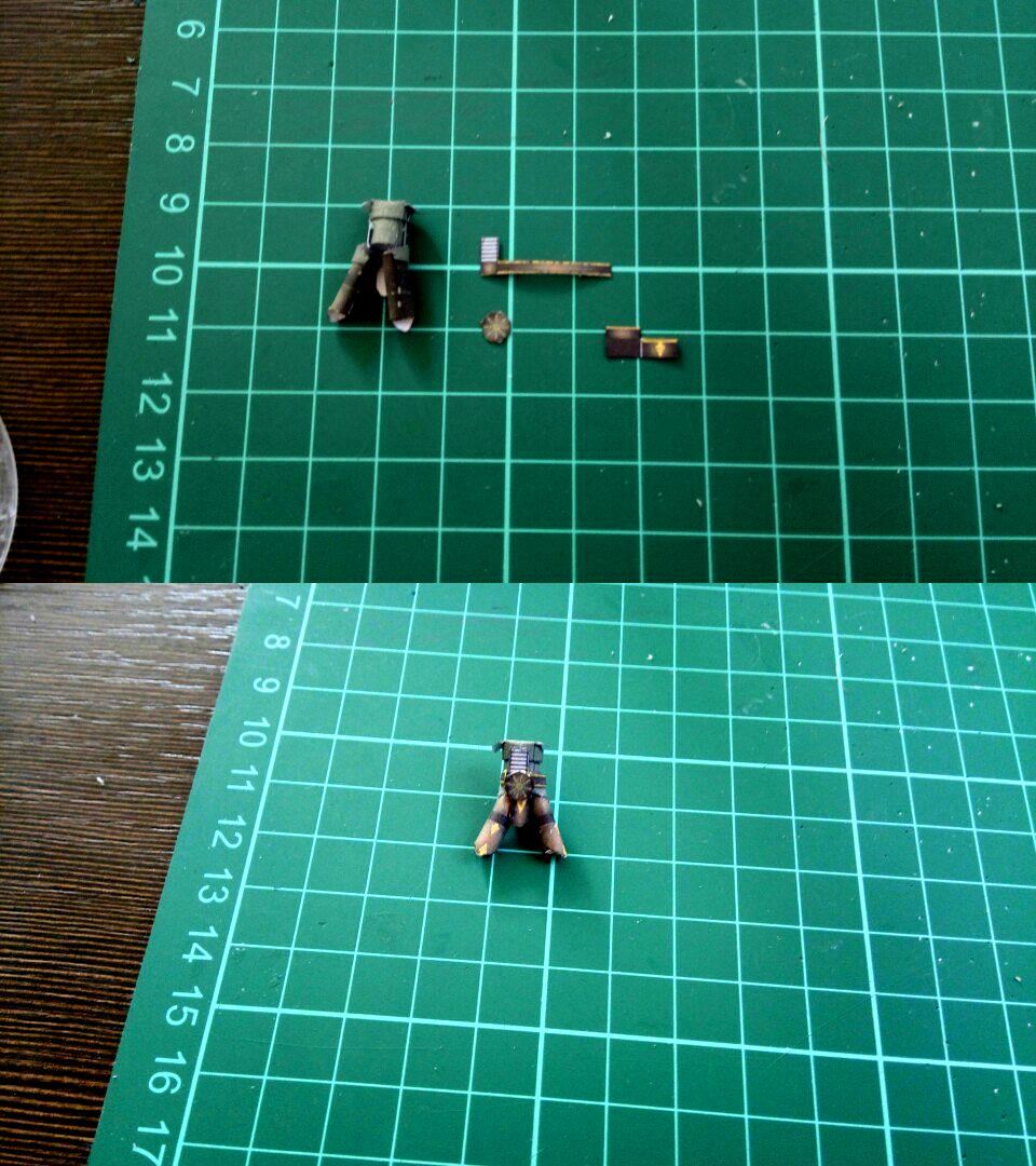 Papercraft, Torso and upper leg