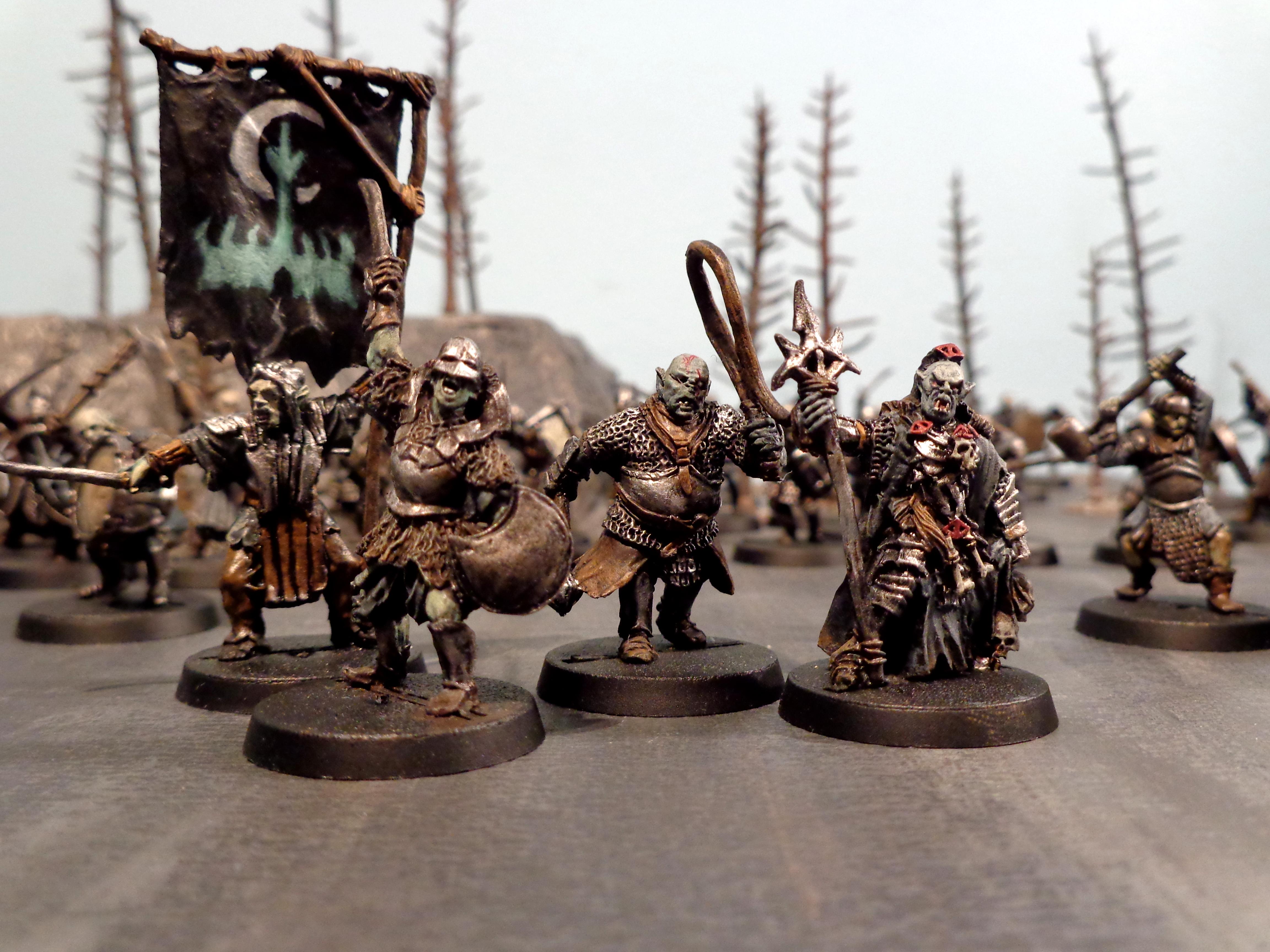 Army, Banner, Minas Morgul, Mordor, Morgul, Orc Commanders, Orcs, Shaman, Taskmaster