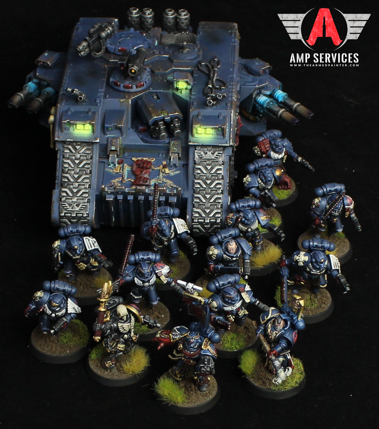 Brush 4 Hire, Crimson Fists, Space Marines, The Armed Painter, Warhammer 40,000
