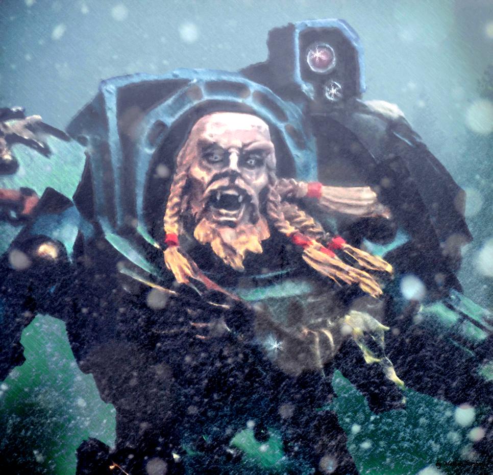 Wolf lord in terminator armour