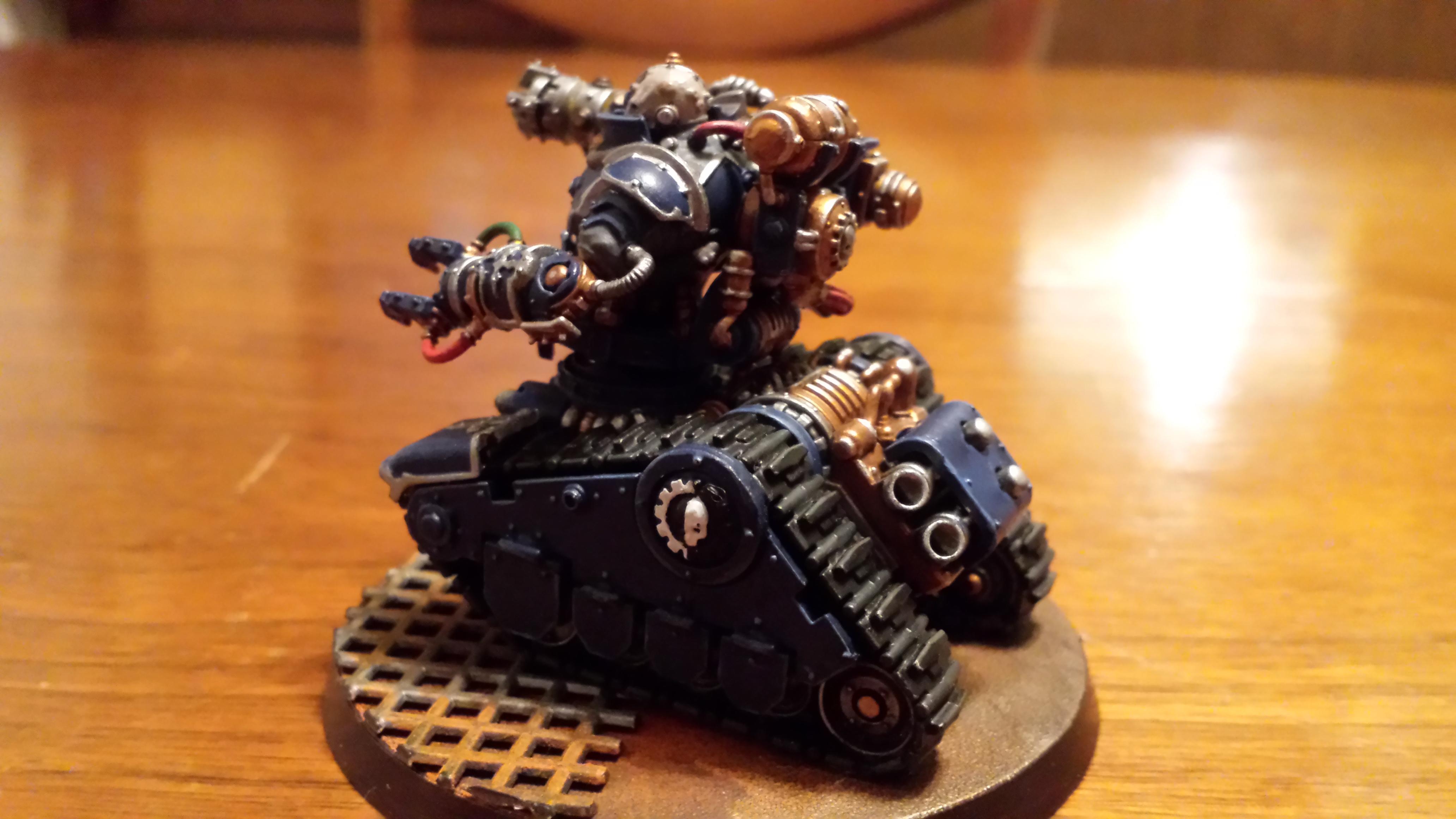 Adeptus Mechanicus, Battle, Blue, Cult Mechanicus, Hydraulic Claw, Kataphron, Kataphron Battle Servitors, Konor, Servitors, Torsion Cannon