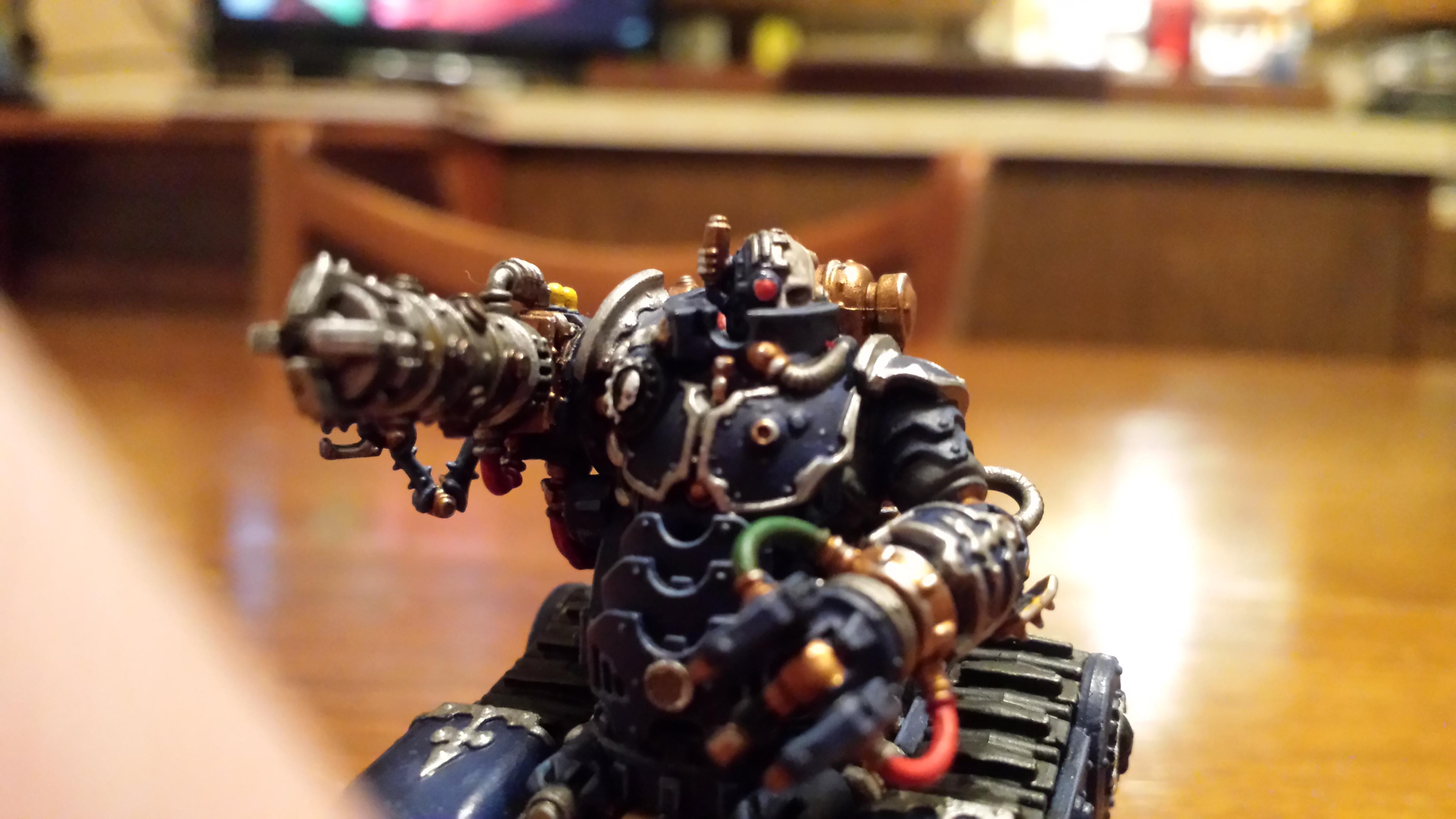 Adeptus Mechanicus, Battle, Blue, Cult Mechanicus, Hydraulic Claw, Kataphron, Kataphron Battle Servitors, Konor, Servitors, Torsion Cannon