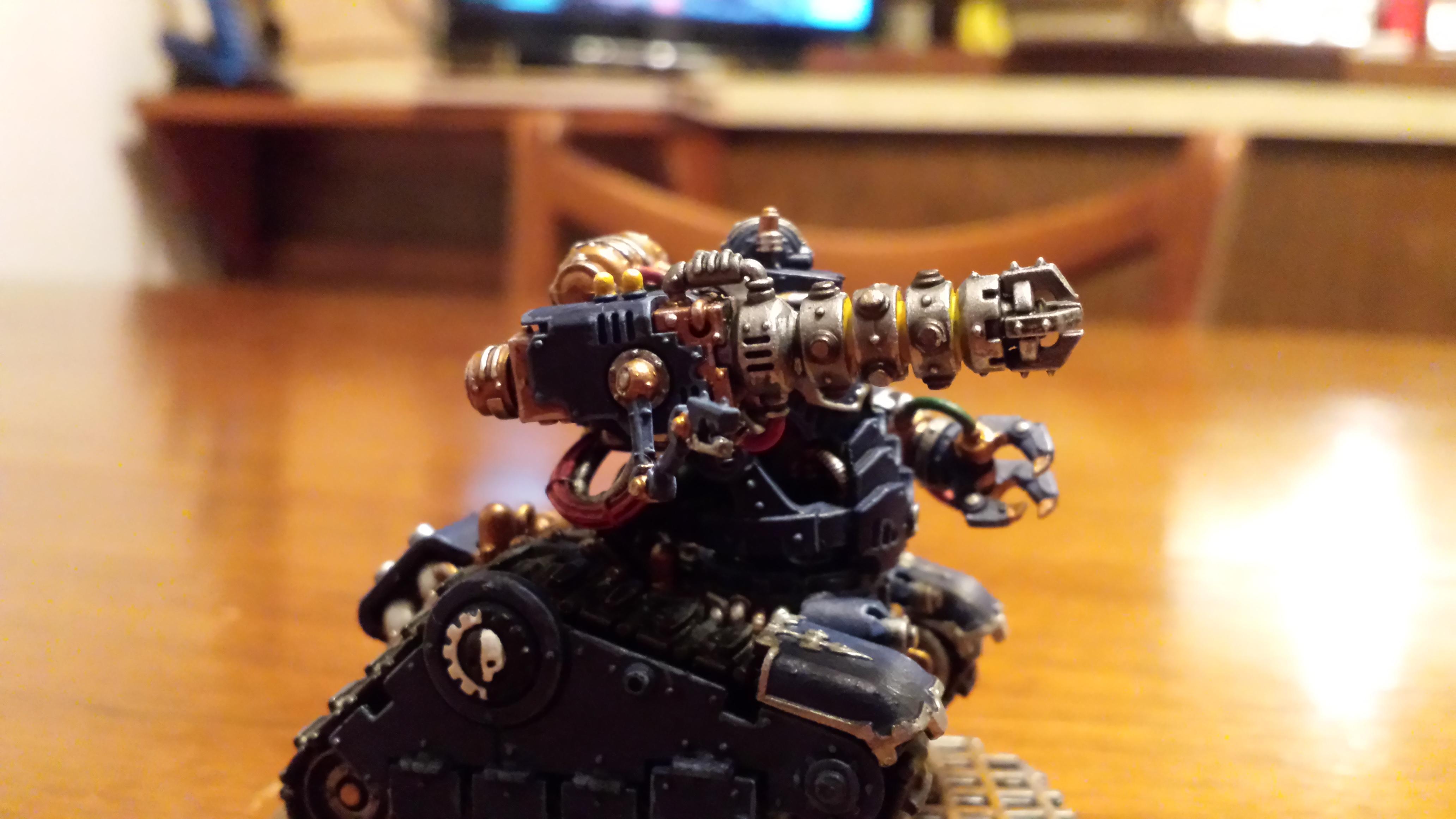 Adeptus Mechanicus, Battle, Blue, Cult Mechanicus, Hydraulic Claw, Kataphron, Kataphron Battle Servitors, Konor, Servitors, Torsion Cannon