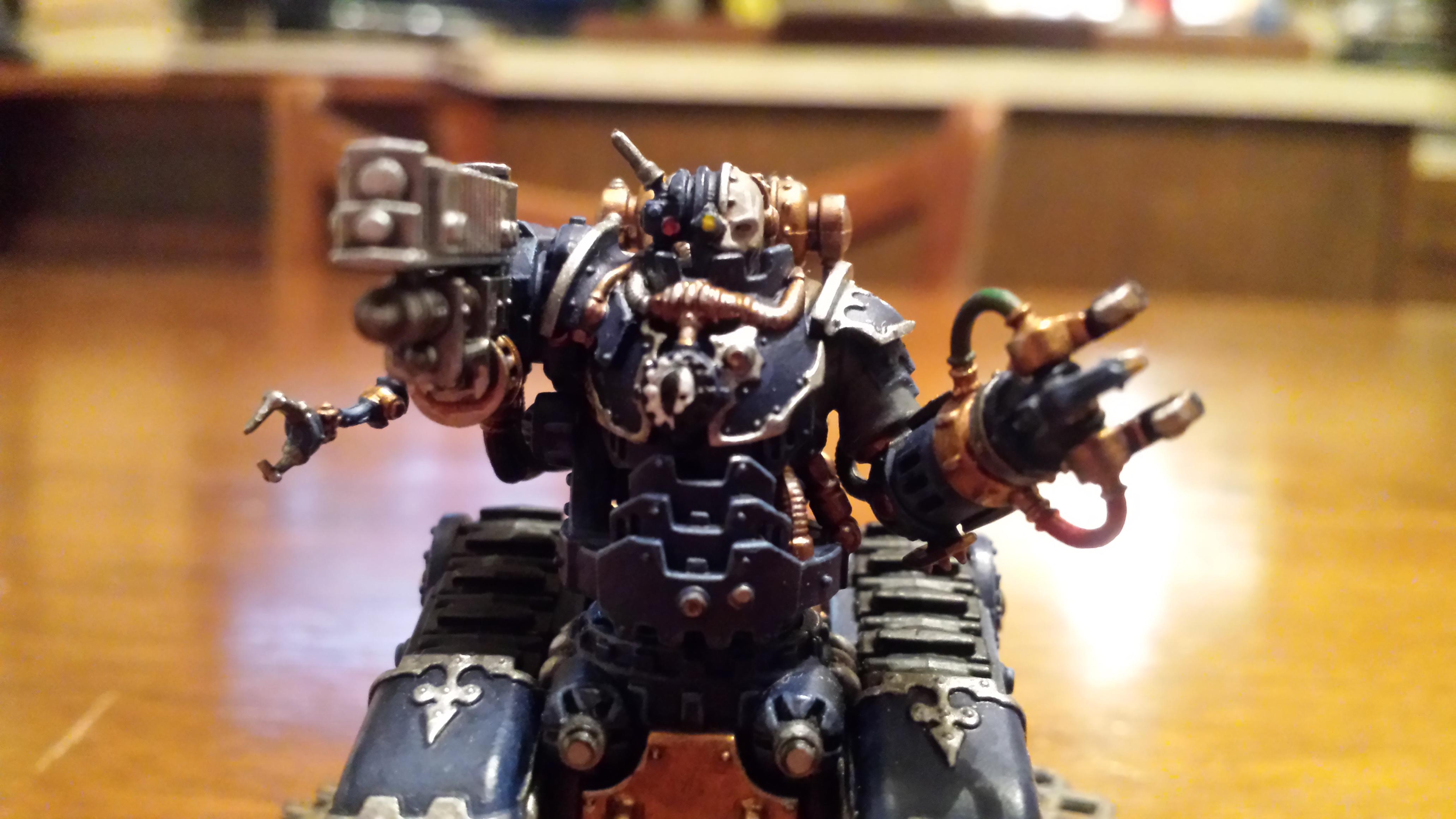 Adeptus Mechanicus, Battle, Blue, Cult Mechanicus, Heavy Arc Rifle, Hydraulic Claw, Kataphron, Kataphron Battle Servitors, Konor, Servitors