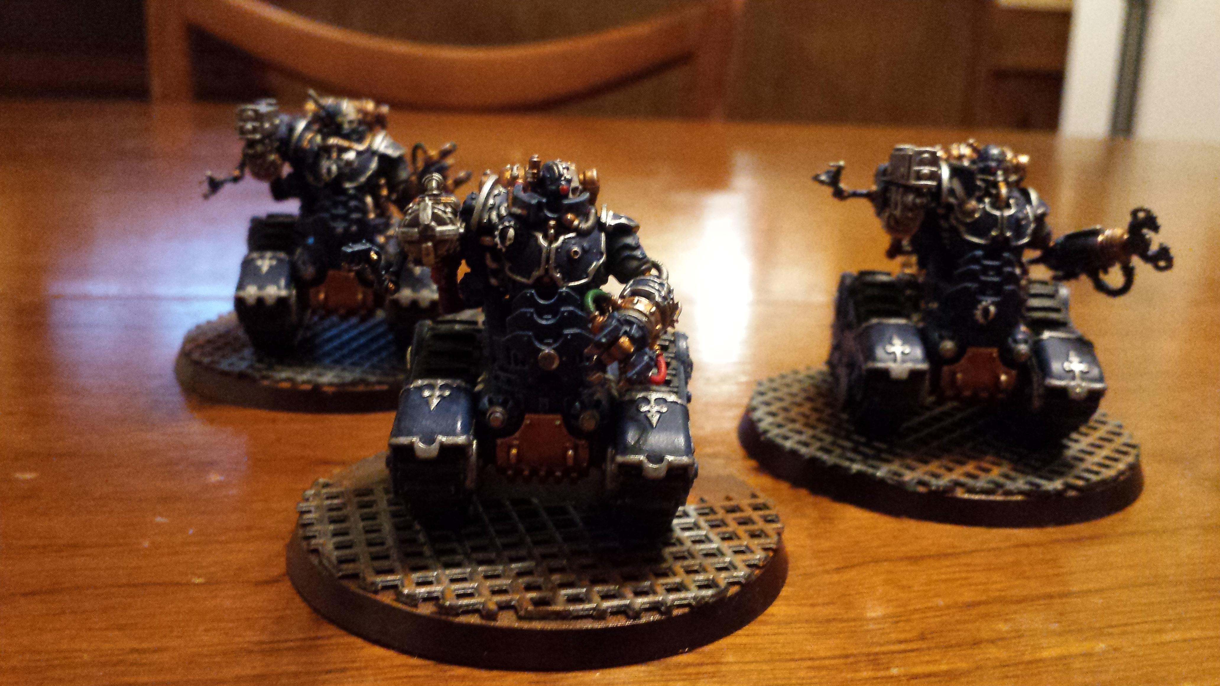 Adeptus Mechanicus, Arc Claw, Battle, Blue, Cult Mechanicus, Heavy Arc Rifle, Hydraulic Claw, Kataphron, Kataphron Battle Servitors, Konor, Servitors, Torsion Cannon