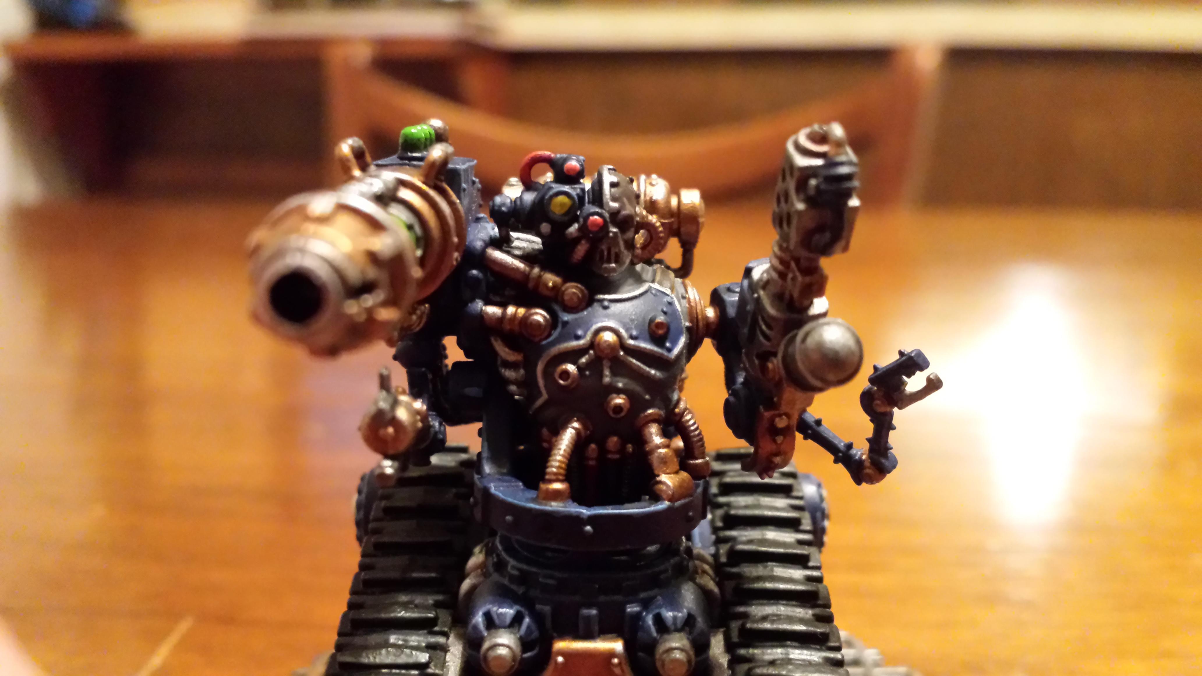 Adeptus Mechanicus, Battle, Blue, Cognis Flamer, Cult Mechanicus, Heavy Grav-cannon, Kataphron, Kataphron Battle Servitors, Konor, Servitors