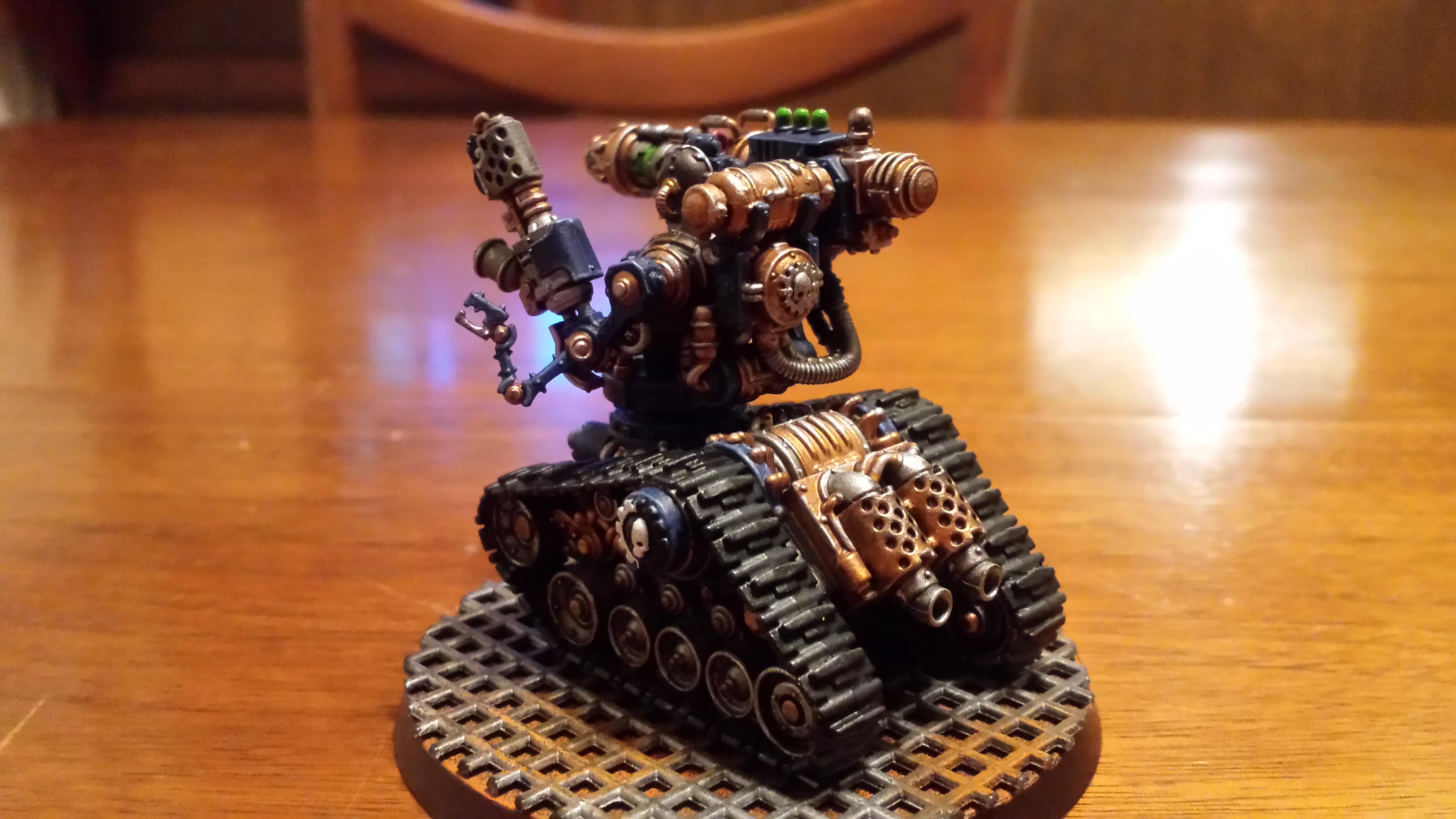 Adeptus Mechanicus, Battle, Blue, Cognis Flamer, Cult Mechanicus, Heavy Grav-cannon, Kataphron, Kataphron Battle Servitors, Konor, Servitors