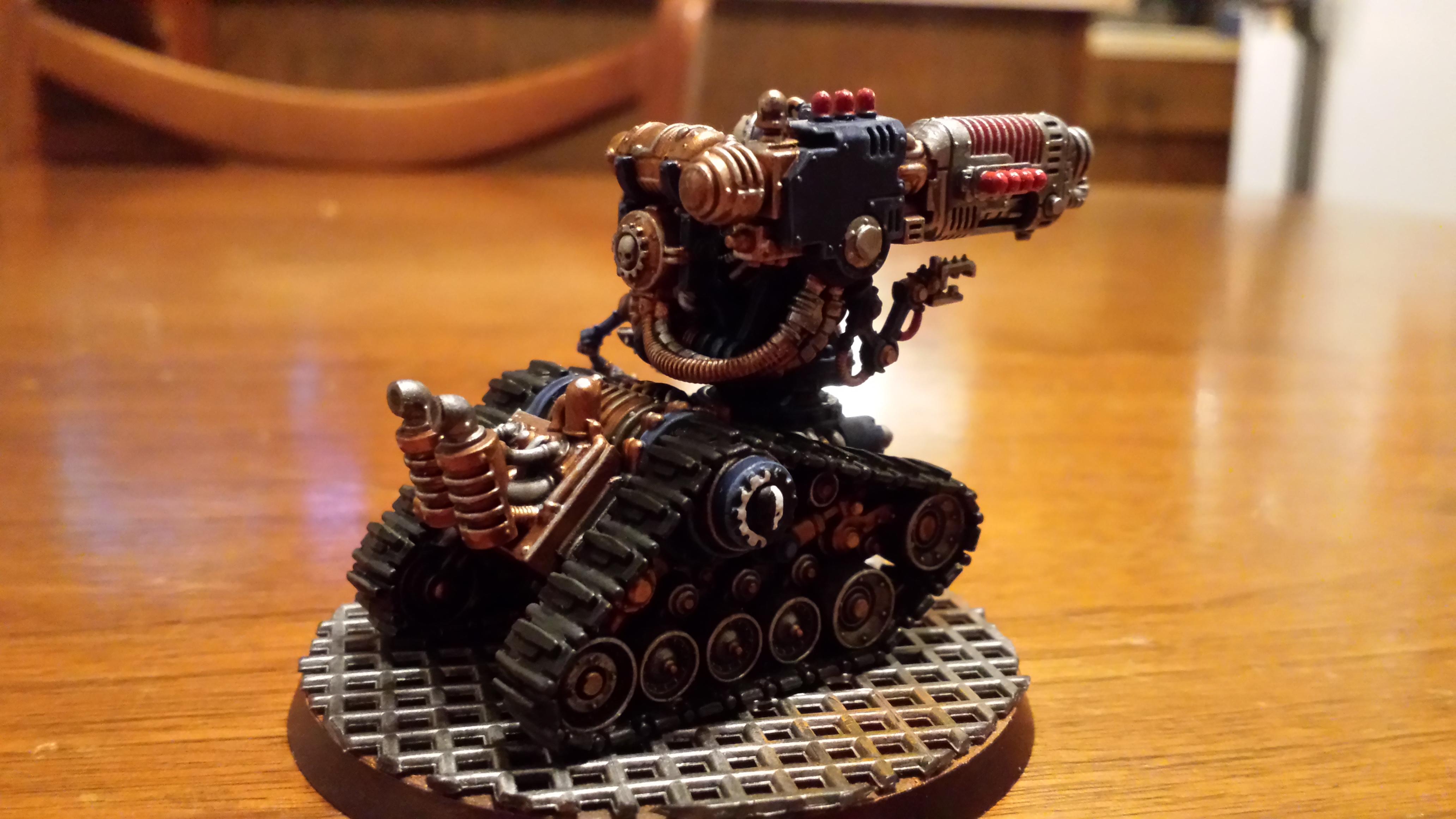Adeptus Mechanicus, Battle, Blue, Cult Mechanicus, Kataphron, Kataphron Battle Servitors, Konor, Phosphor Blaster, Plasma Culverin, Servitors