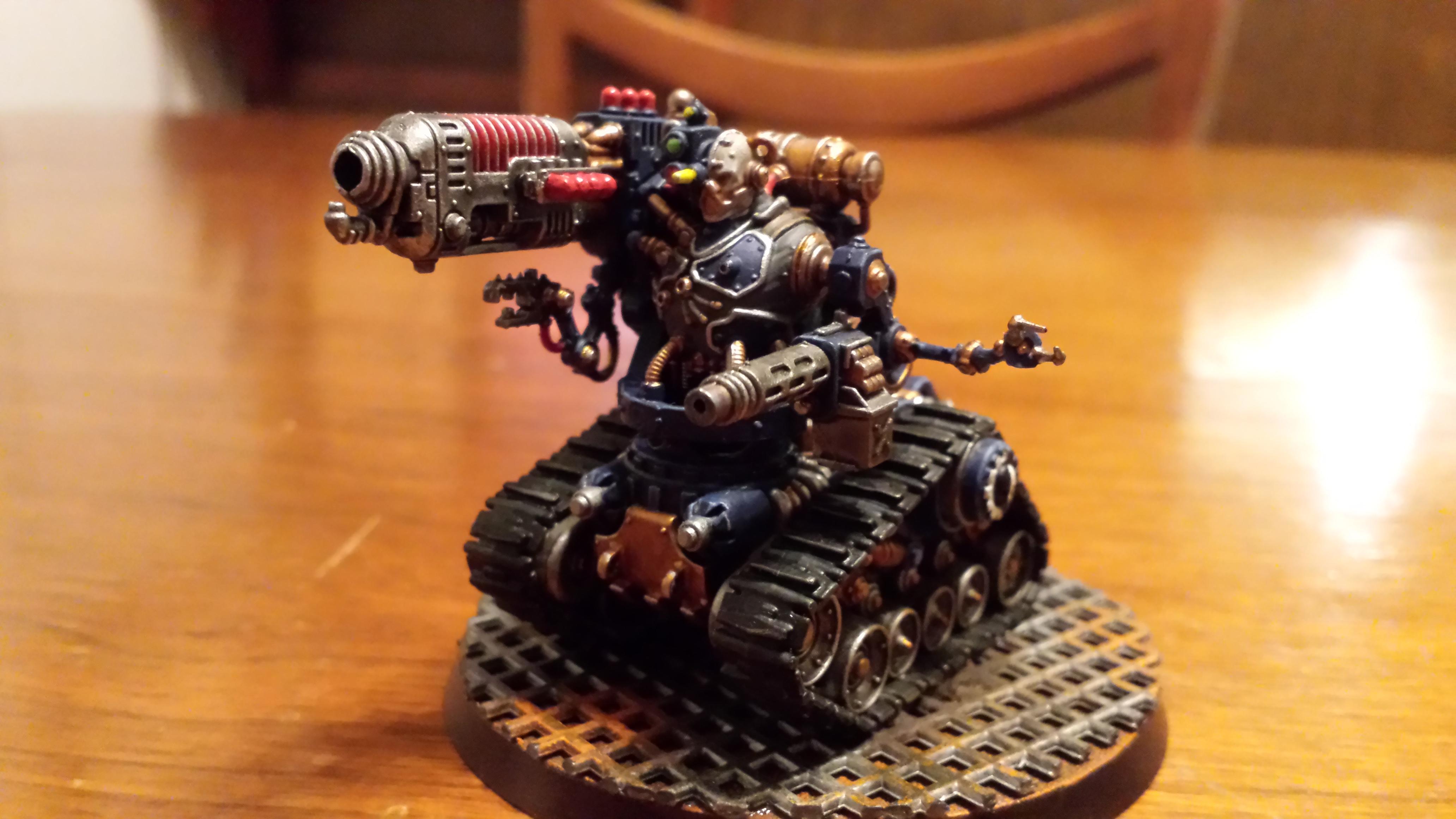 Adeptus Mechanicus, Battle, Blue, Cult Mechanicus, Kataphron, Kataphron Battle Servitors, Konor, Phosphor Blaster, Plasma Culverin, Servitors