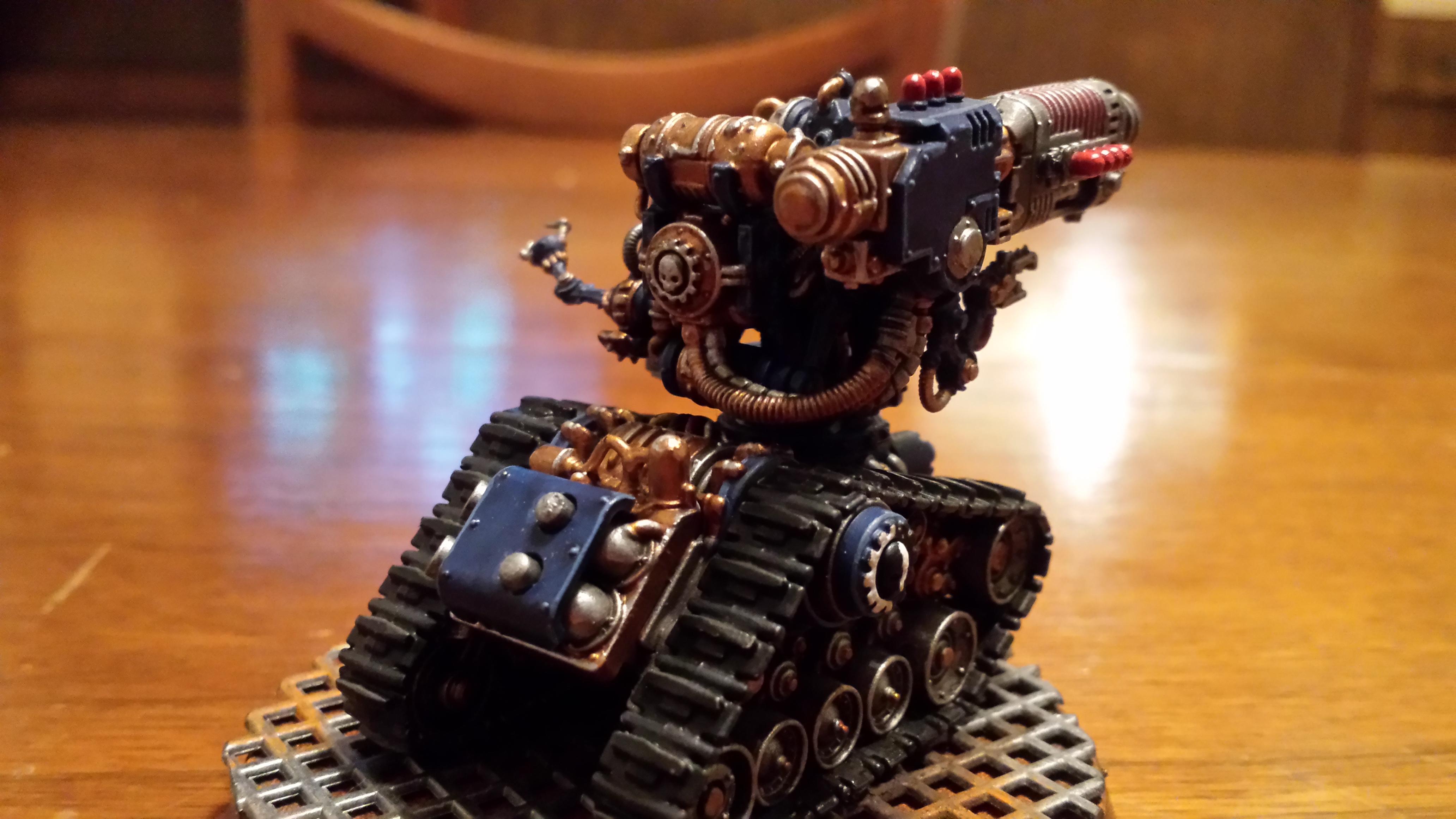 Adeptus Mechanicus, Battle, Blue, Cult Mechanicus, Kataphron, Kataphron Battle Servitors, Konor, Phosphor Blaster, Plasma Culverin, Servitors