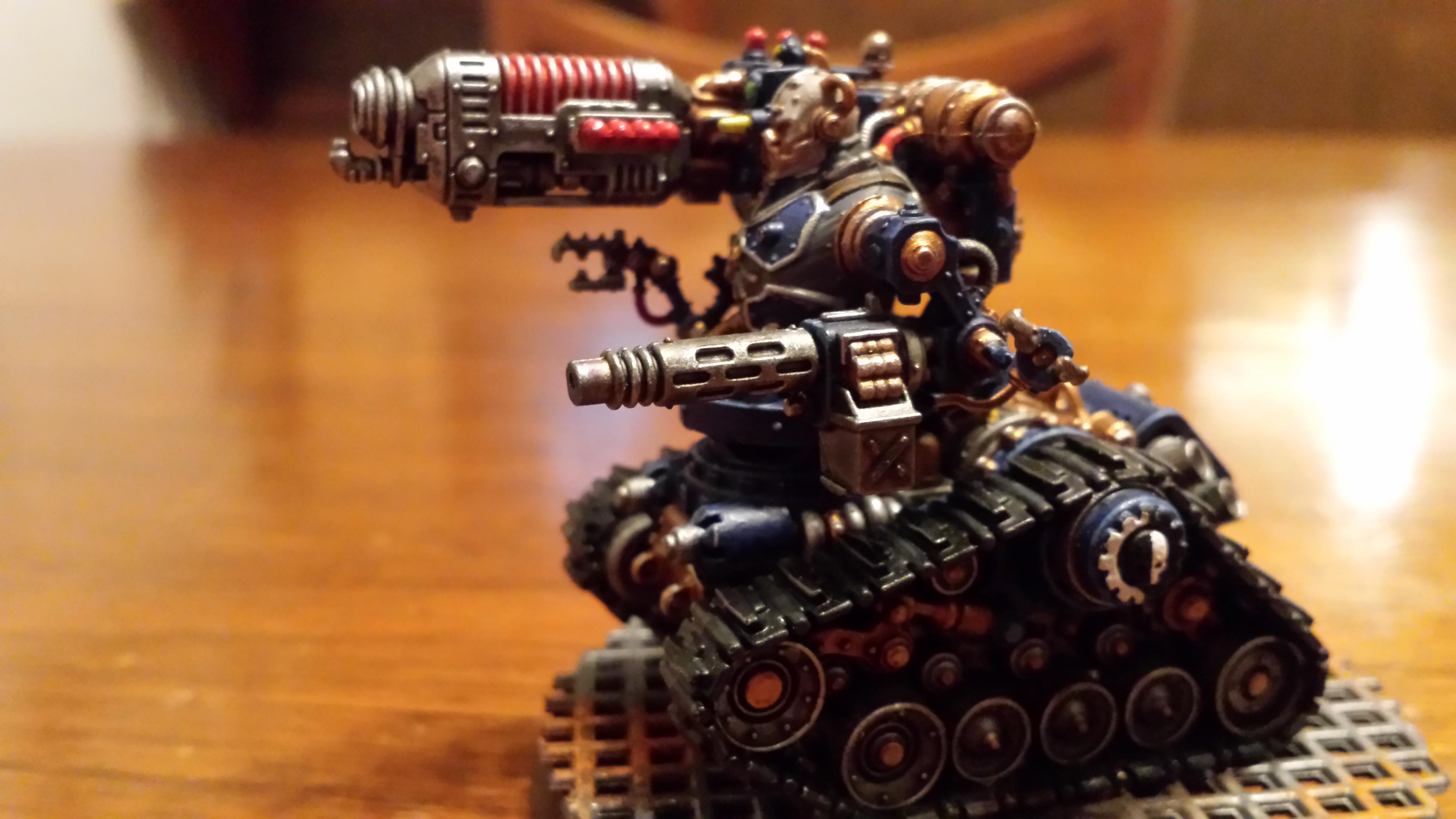 Adeptus Mechanicus, Battle, Blue, Cult Mechanicus, Kataphron, Kataphron Battle Servitors, Konor, Phosphor Blaster, Plasma Culverin, Servitors
