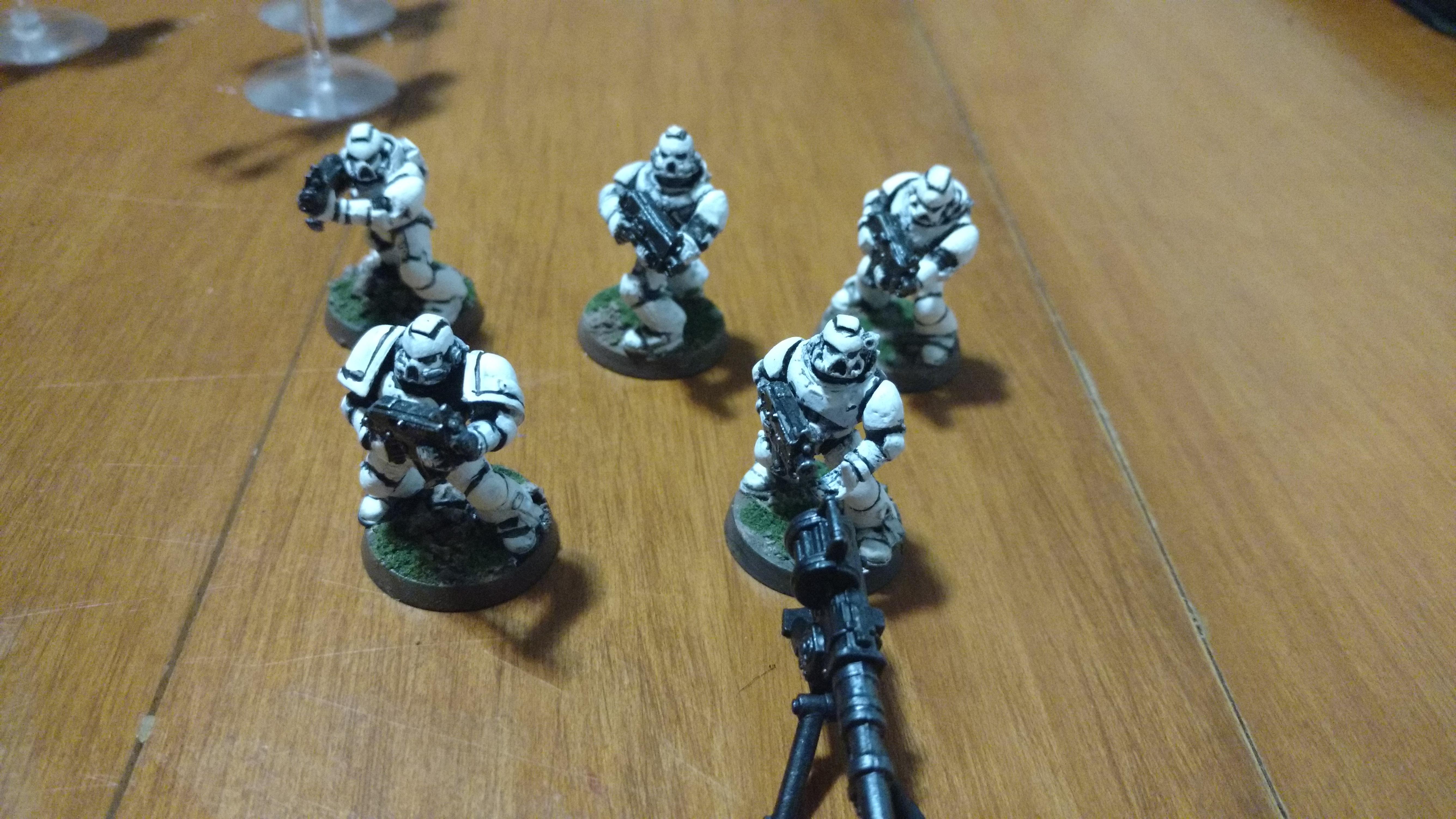Squad 1 with E-Webb (Autocannon reping Heavy Bolter)