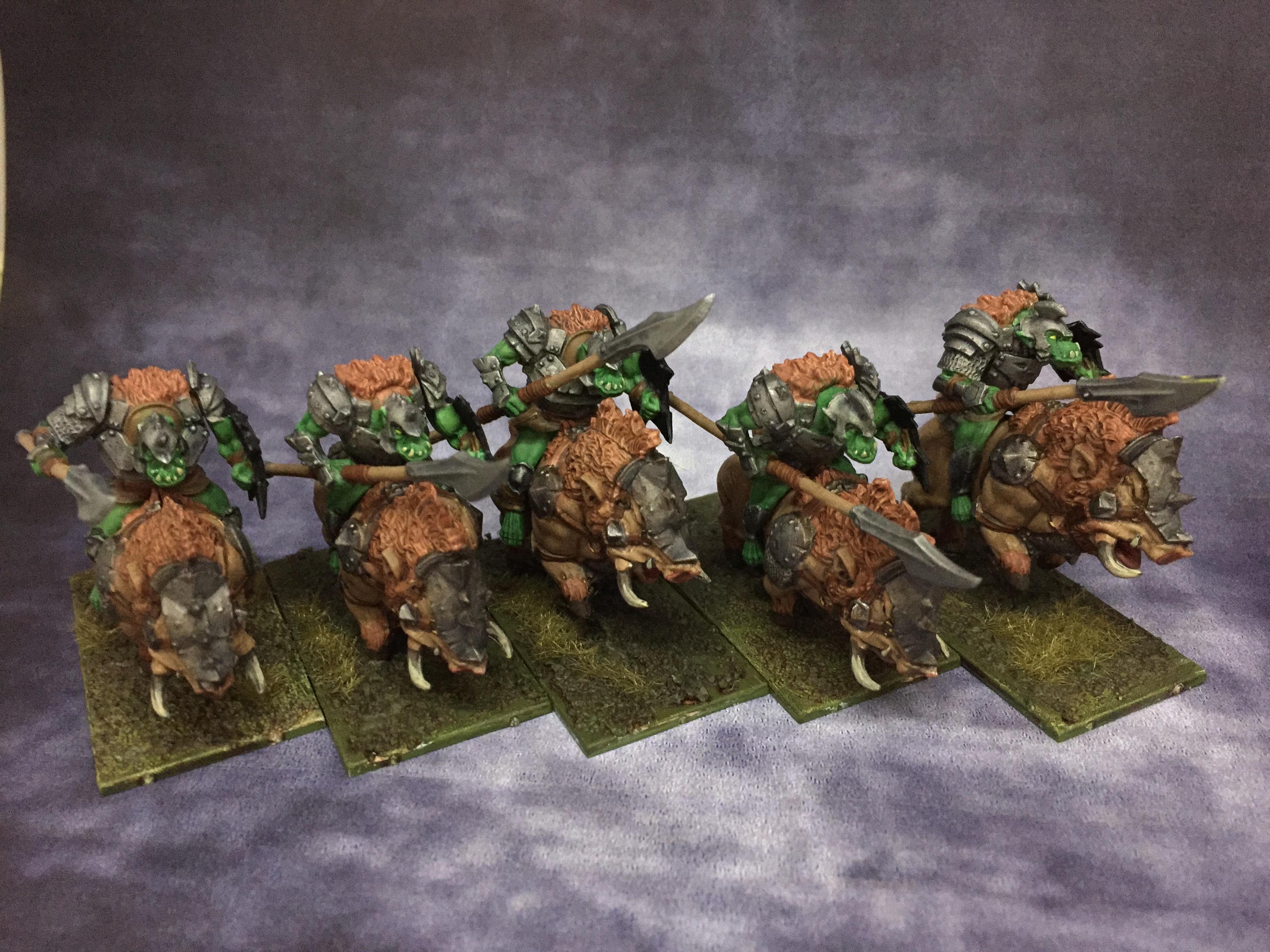 Boar, Cavalry, Gore, January 2017, Mantic, Orcs