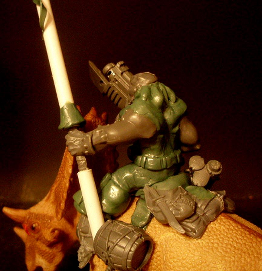 Astra Militarum, Dinosaur Sculpt, Imperial Guard, Ogrynn, Roughrider, Sculpting
