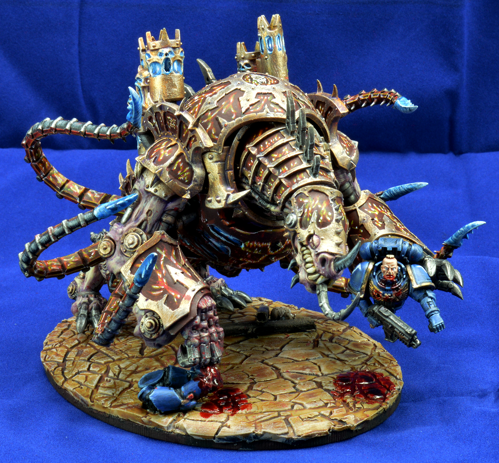 Chaos, Chaos Space Marines, Daemonkin, Gore Effects, Kdk, Khorne, Maulerfiend, Wasteland Base
