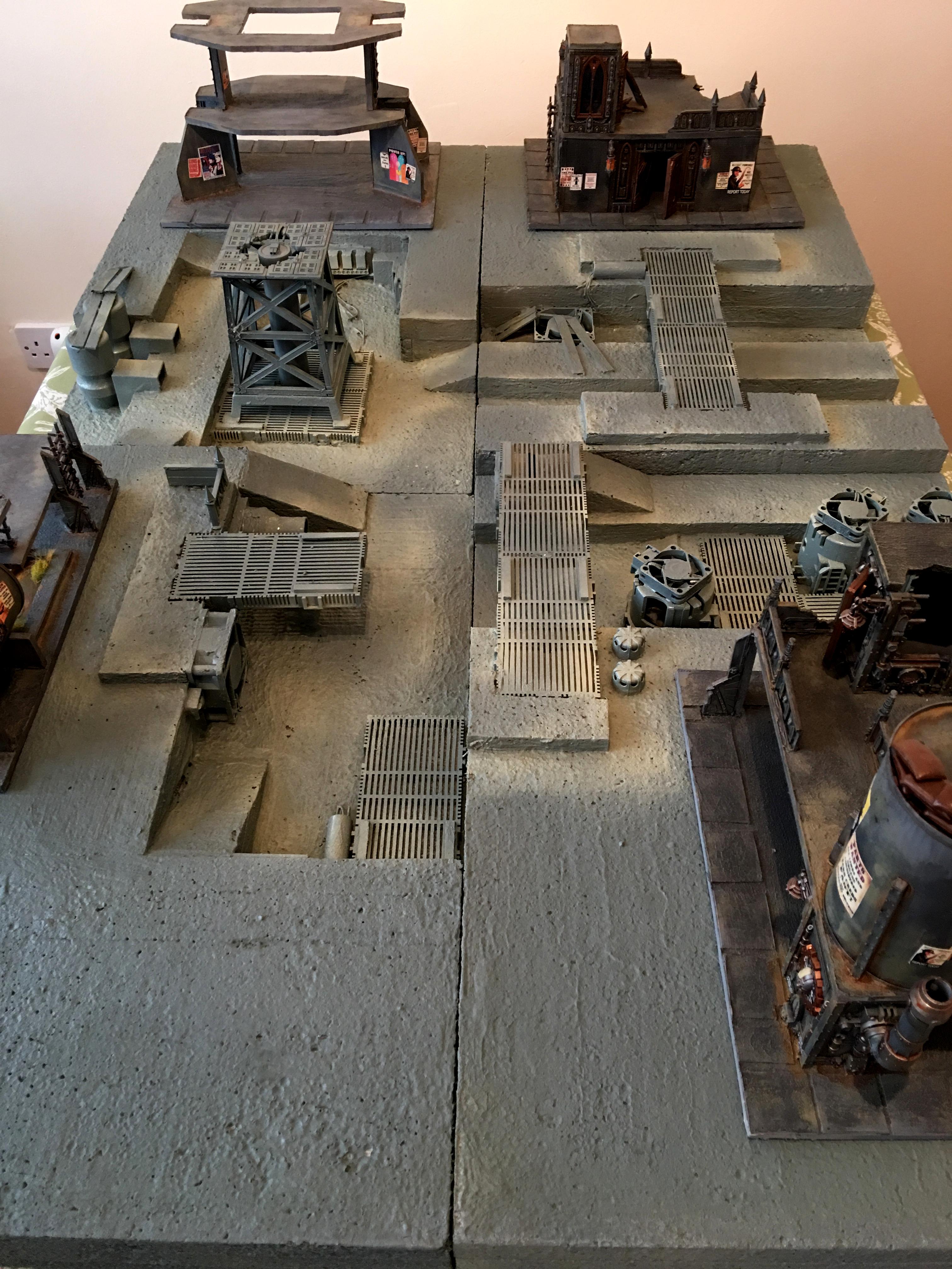 40k Terrain, Industrial Game Board, Underhive Terrain, War Games Terrain