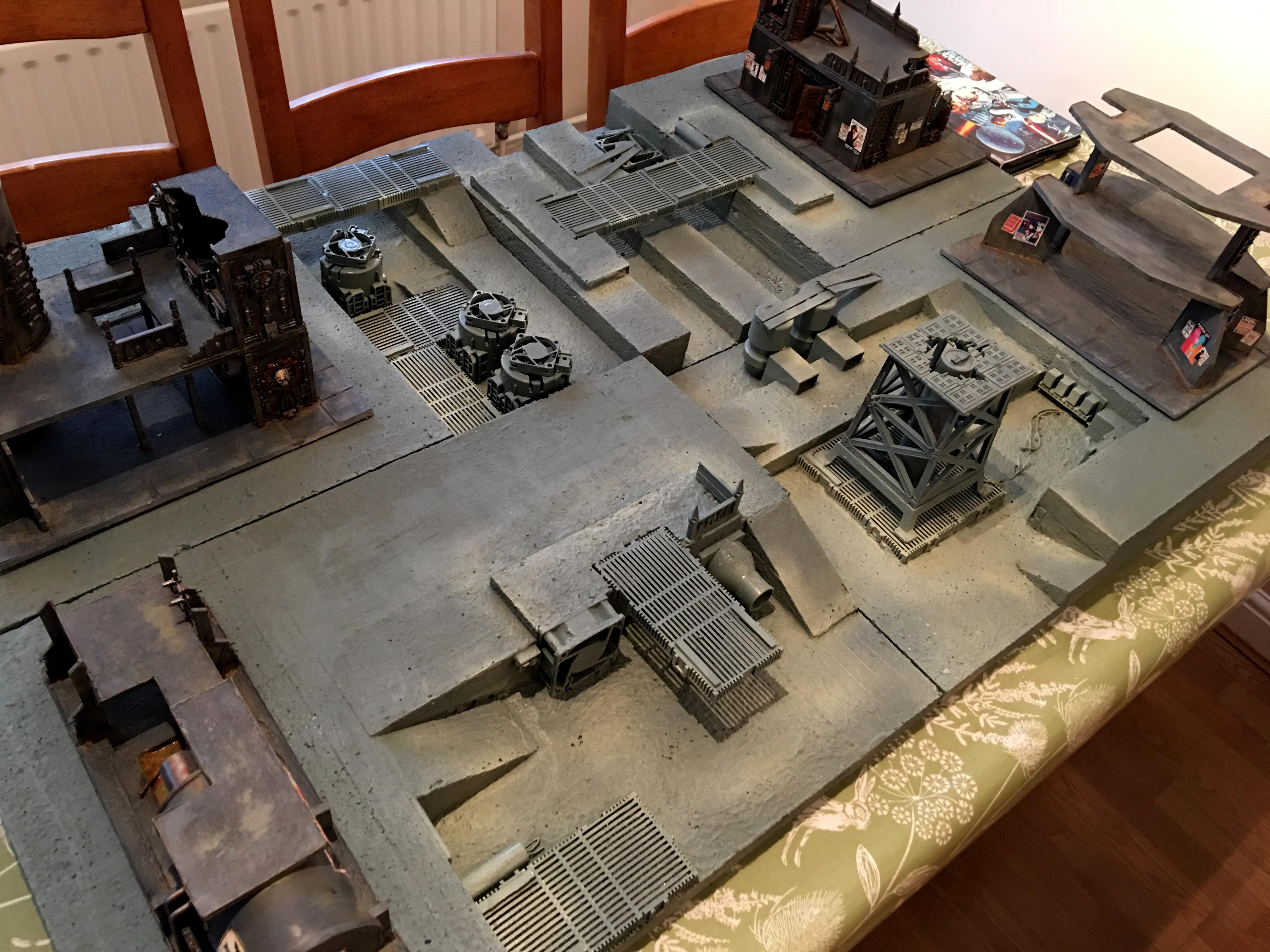 40k Terrain, Industrial Game Board, Underhive Terrain, War Games Terrain