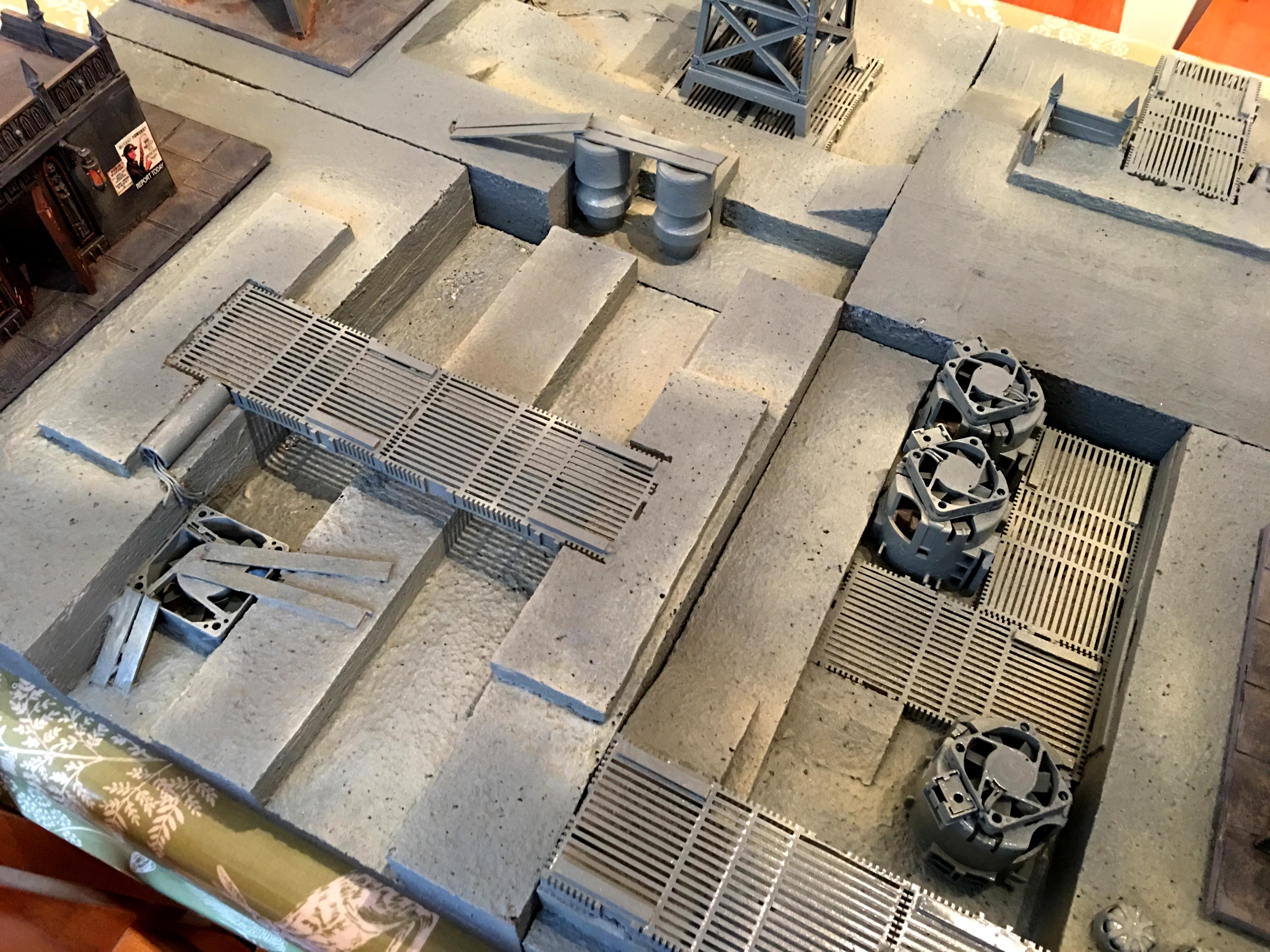 40k Terrain, Industrial Game Board, Underhive Terrain, War Games Terrain