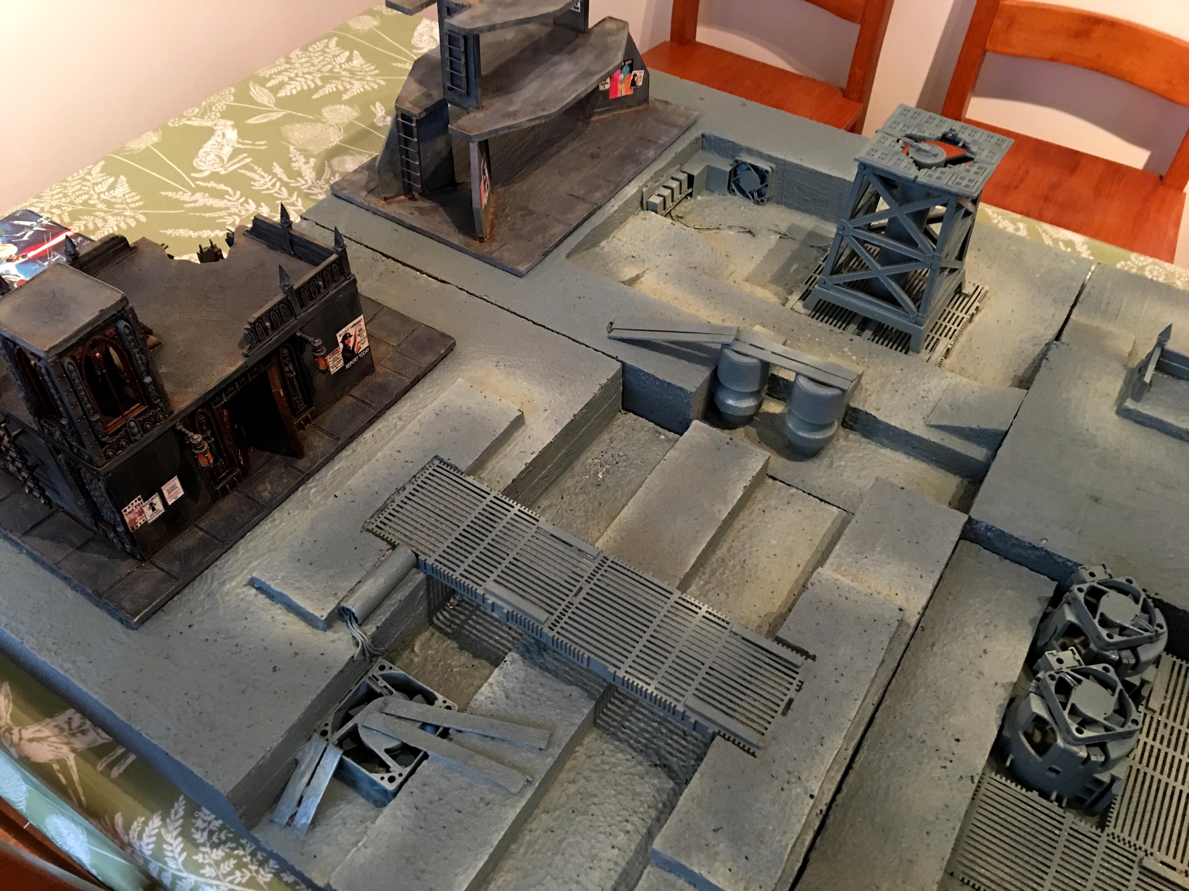 40k Terrain, Industrial Game Board, Underhive Terrain, War Games Terrain