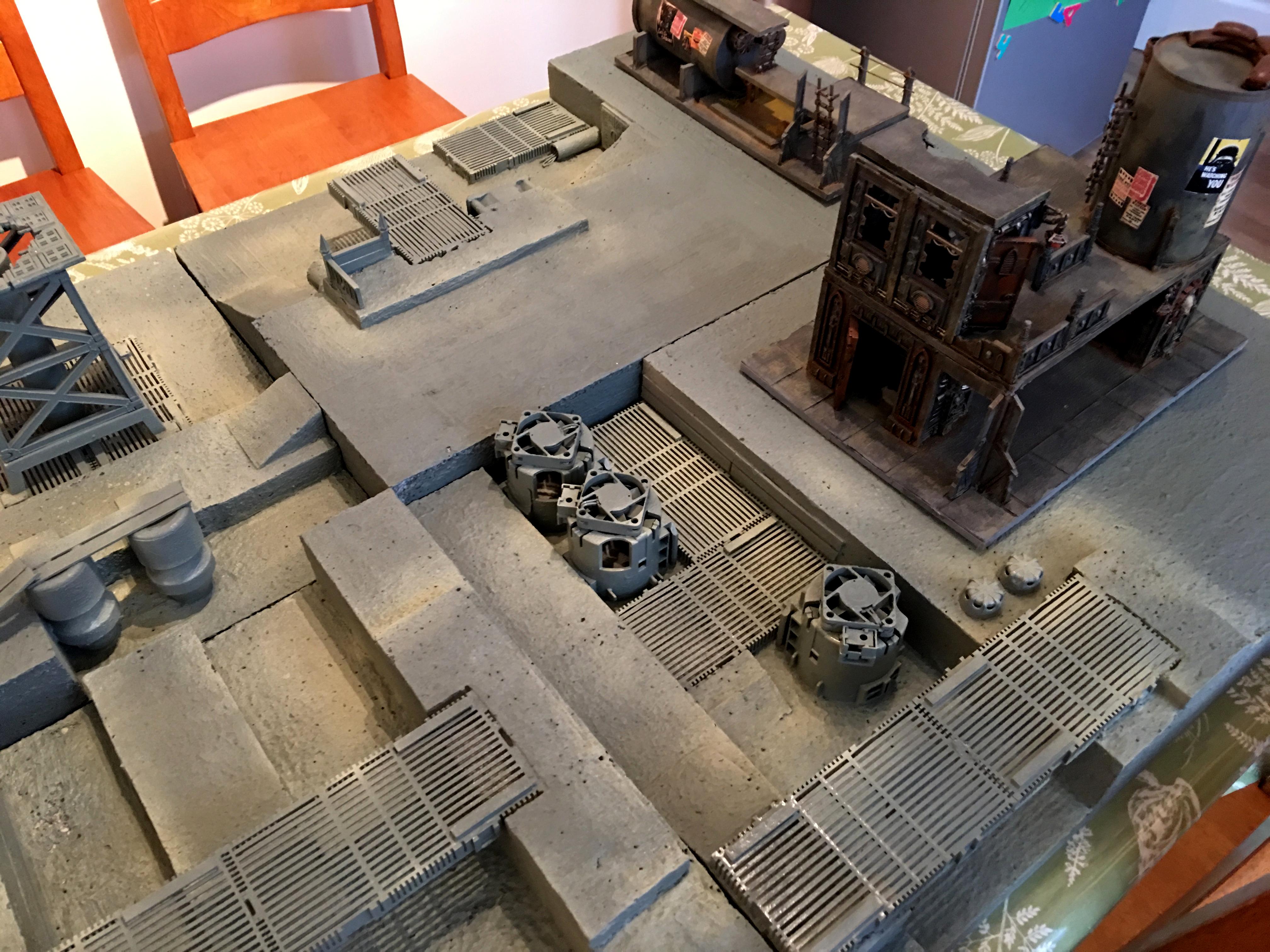 40k Terrain, Industrial Game Board, Underhive Terrain, War Games Terrain