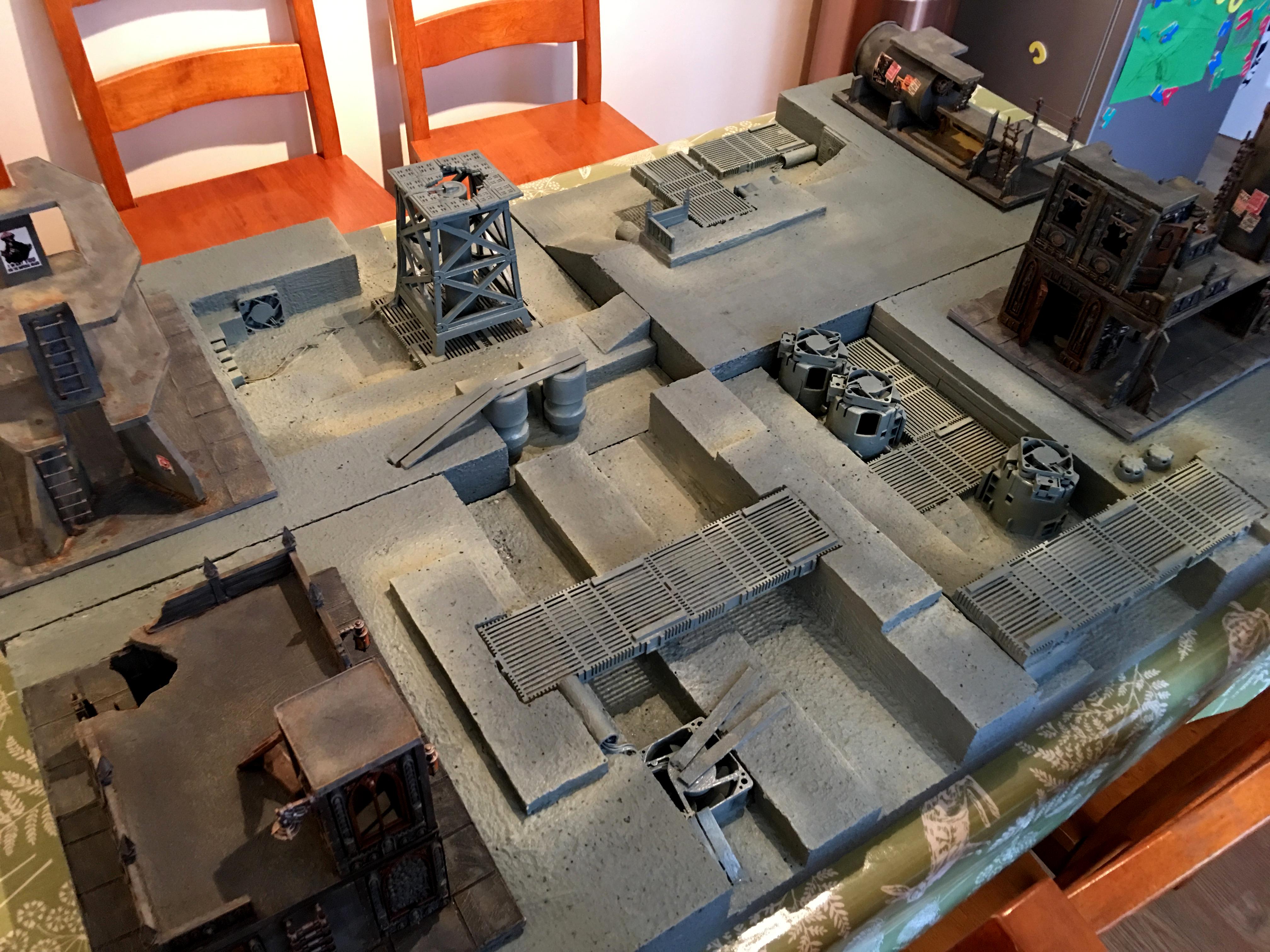 40k Terrain, Industrial Game Board, Underhive Terrain, War Games Terrain