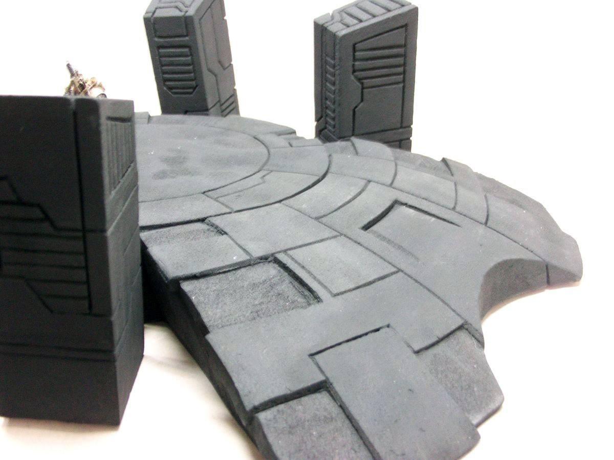 Buildings, Custom, Dawn Of War, Dreamspirit, Empire, Headquarters, Langing Pad, Tau, Terrain, Warhammer 40,000, Work In Progress