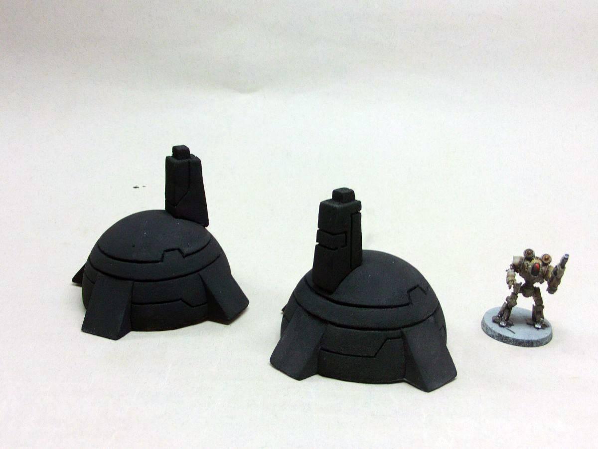 Buildings, Custom, Dawn Of War, Dreamspirit, Empire, Headquarters, Langing Pad, Tau, Terrain, Warhammer 40,000, Work In Progress